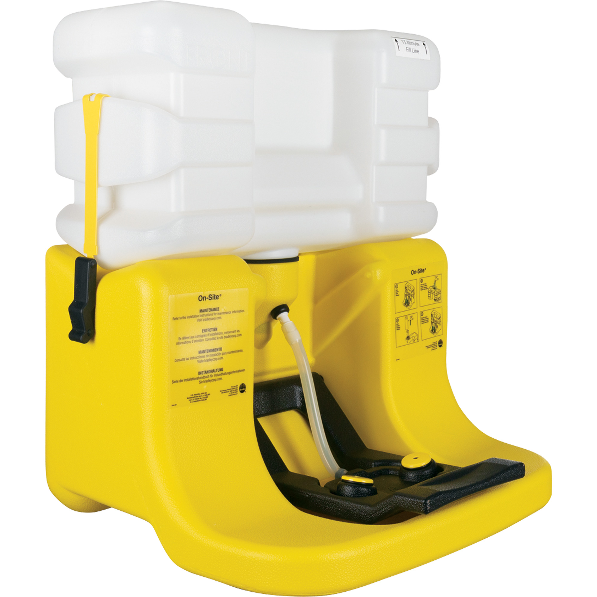 Douche oculaire On-SiteMD, Alimenté par gravité, Capacité 7 gal., Conformité ANSI Z358.1