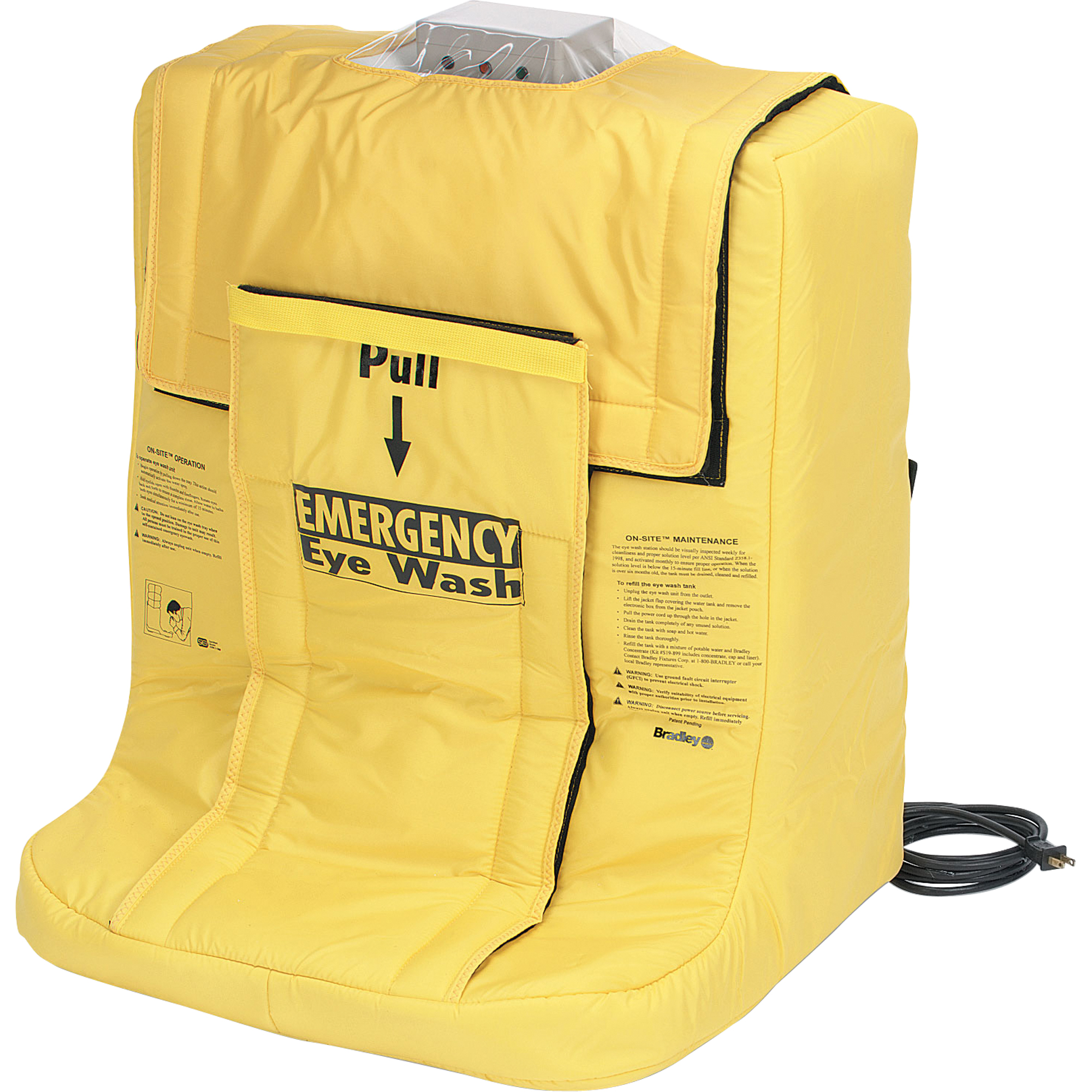Douche oculaire On-SiteMD avec enveloppe chauffante, Alimenté par gravité, Capacité 7 gal., Conformité ANSI Z358.1