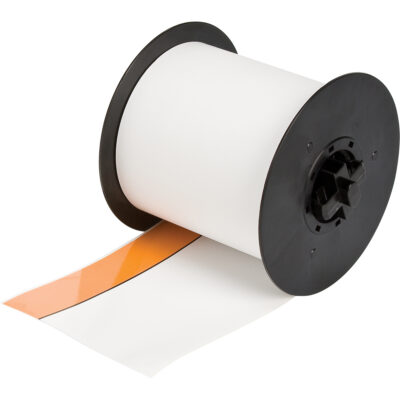 Bandes pré imprimées pour entête B-595, Vinyle, Jaune, Largeur de 1200"