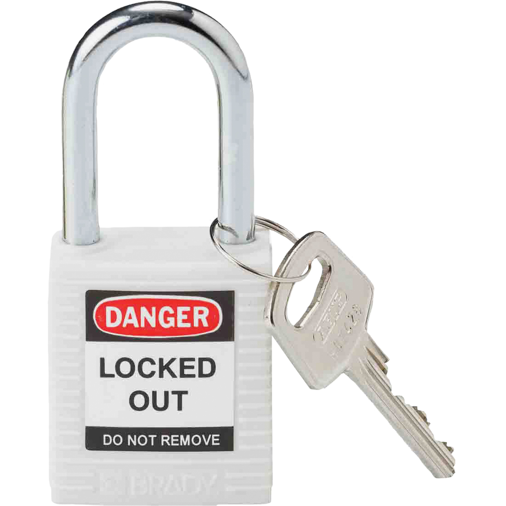 Cadenas de sécurité, Cadenas de sécurité, Clés différentes, Nylon, Largeur de 1-1/2"