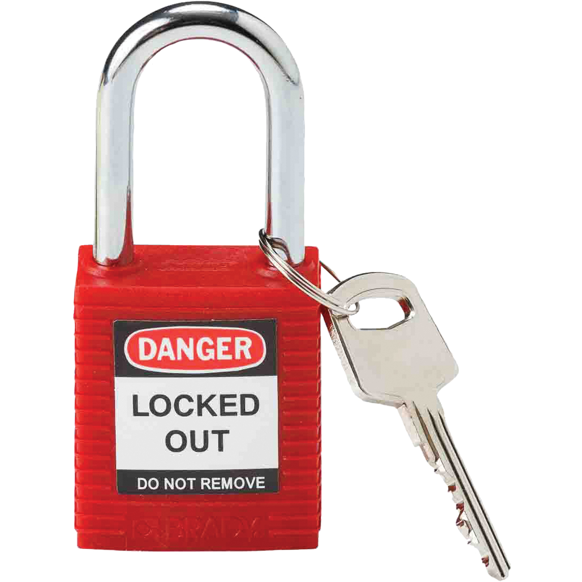 Cadenas de sécurité, Cadenas de sécurité, Clés différentes, Nylon, Largeur de 1-1/2"
