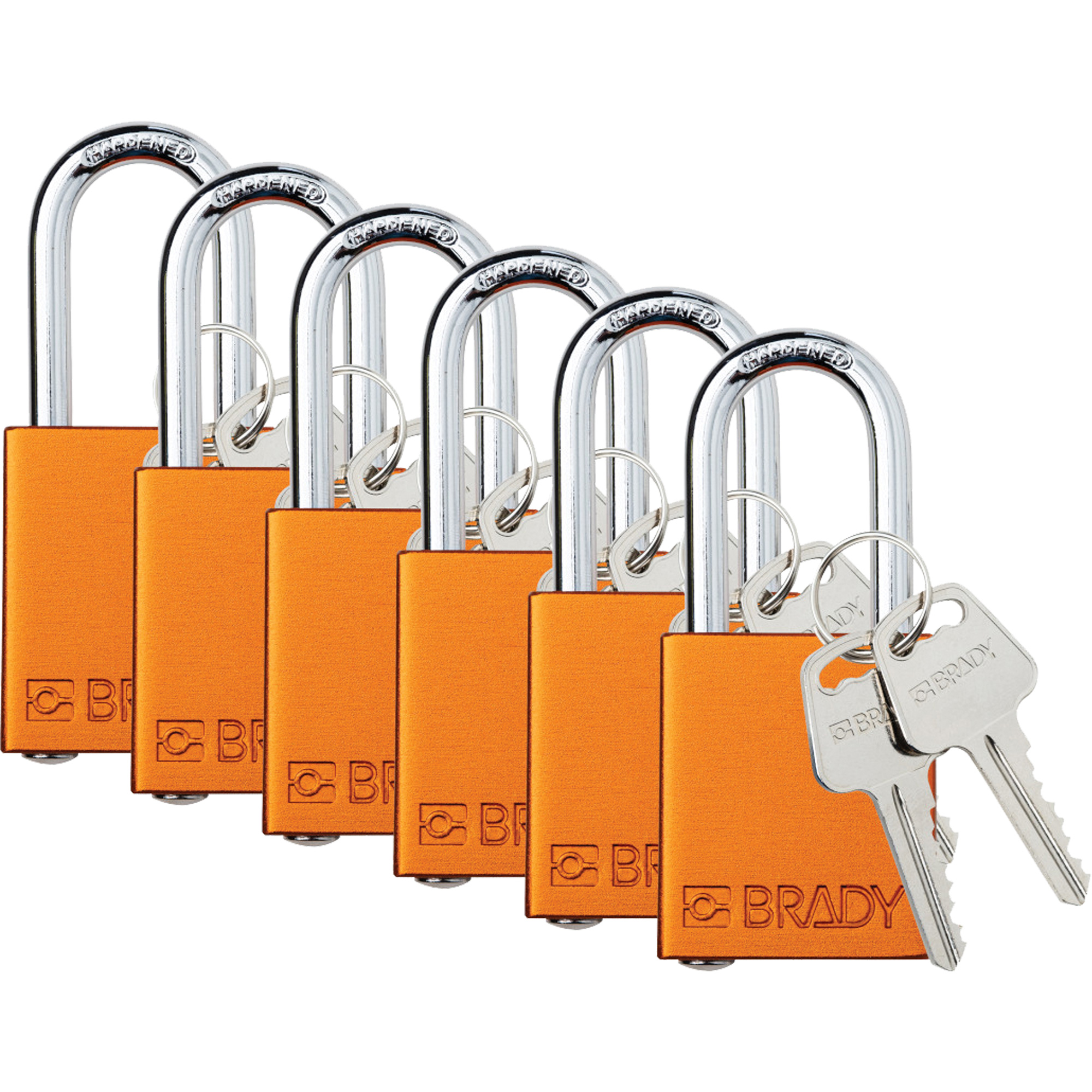 Cadenas de sécurité, Cadenas de sécurité, Clés identiques, Aluminium, Largeur de 1-1/2"