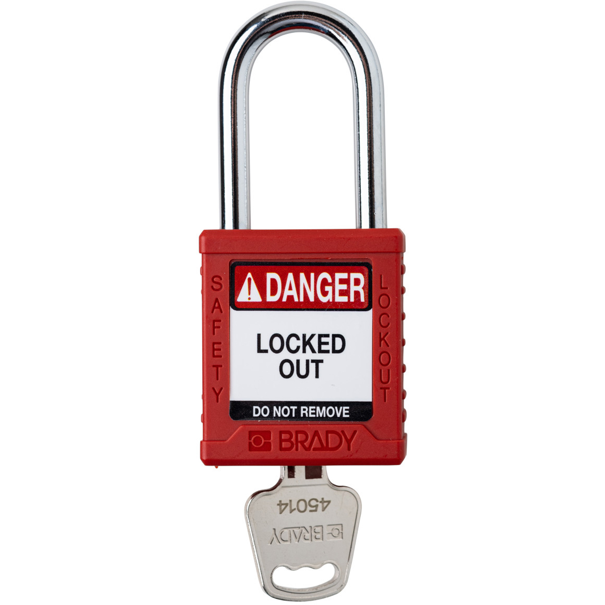 Cadenas de sécurité compacte, Cadenas de sécurité, Clés différentes, Nylon, Largeur de 1-1/2"