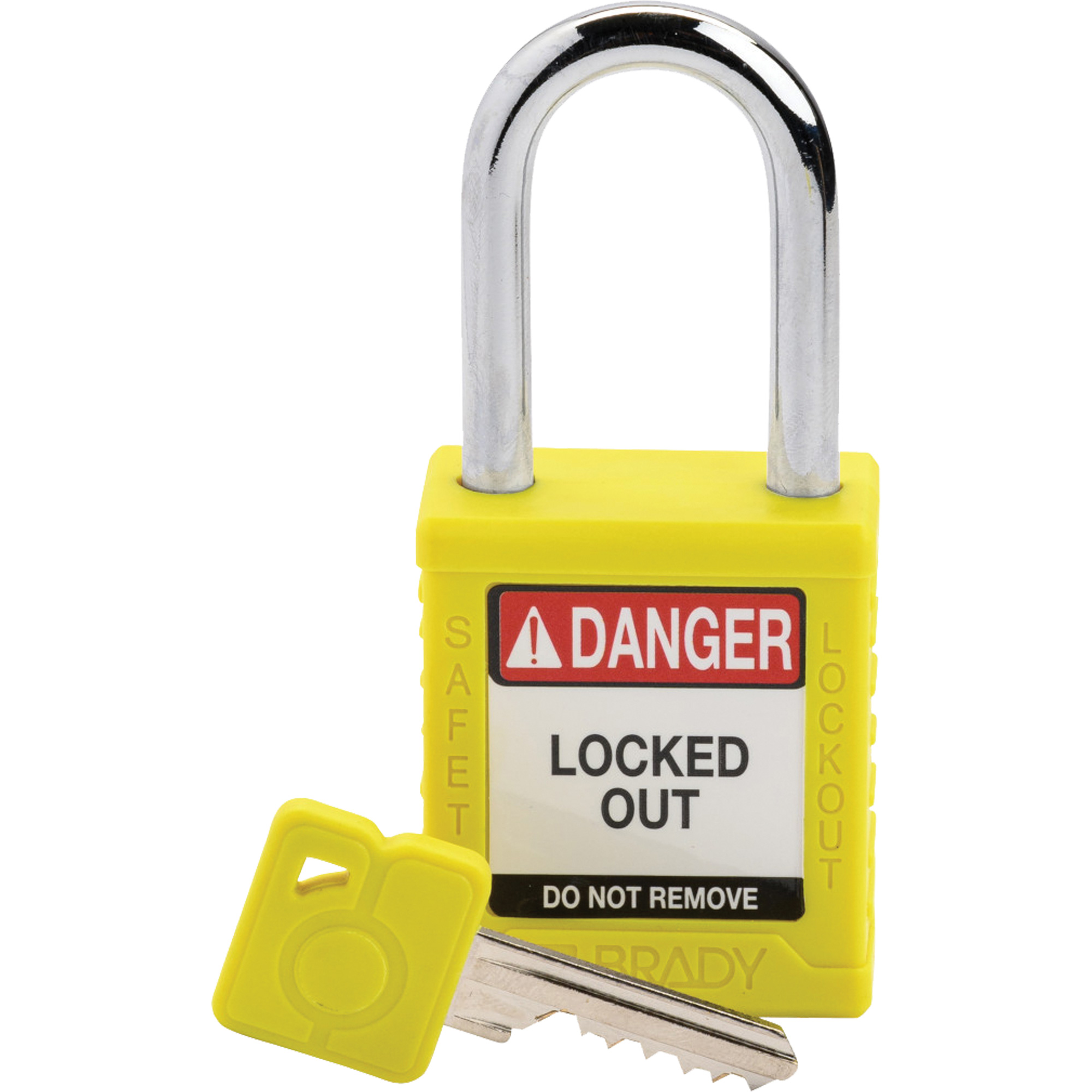 Cadenas de sécurité compacte, Cadenas de sécurité, Clés différentes, Nylon, Largeur de 1-1/2"