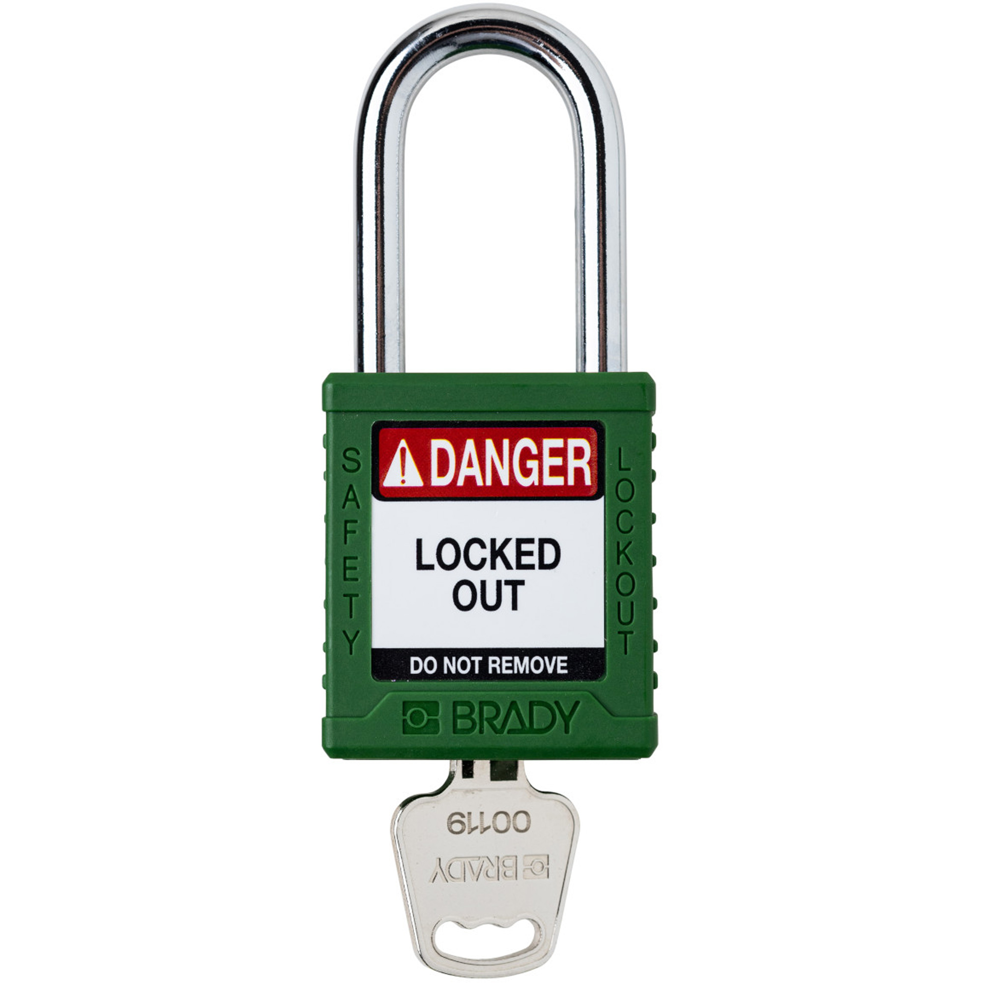 Cadenas de sécurité compacte, Cadenas de sécurité, Clés différentes, Nylon, Largeur de 1-1/2"