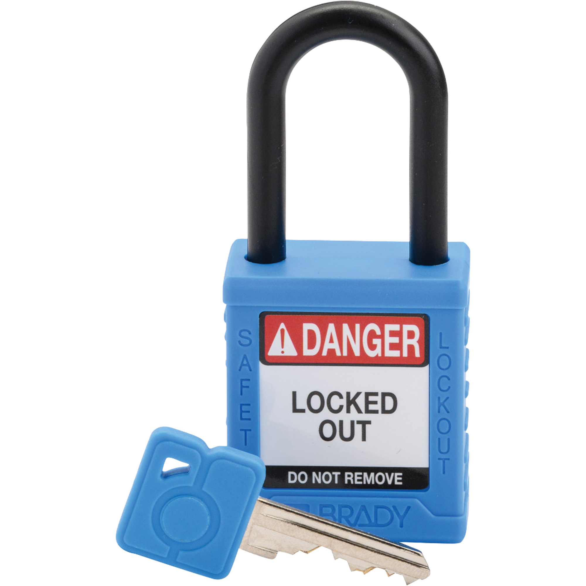 Cadenas de sécurité standard, Cadenas de sécurité, Clés différentes, Nylon, Largeur de 1-1/2"