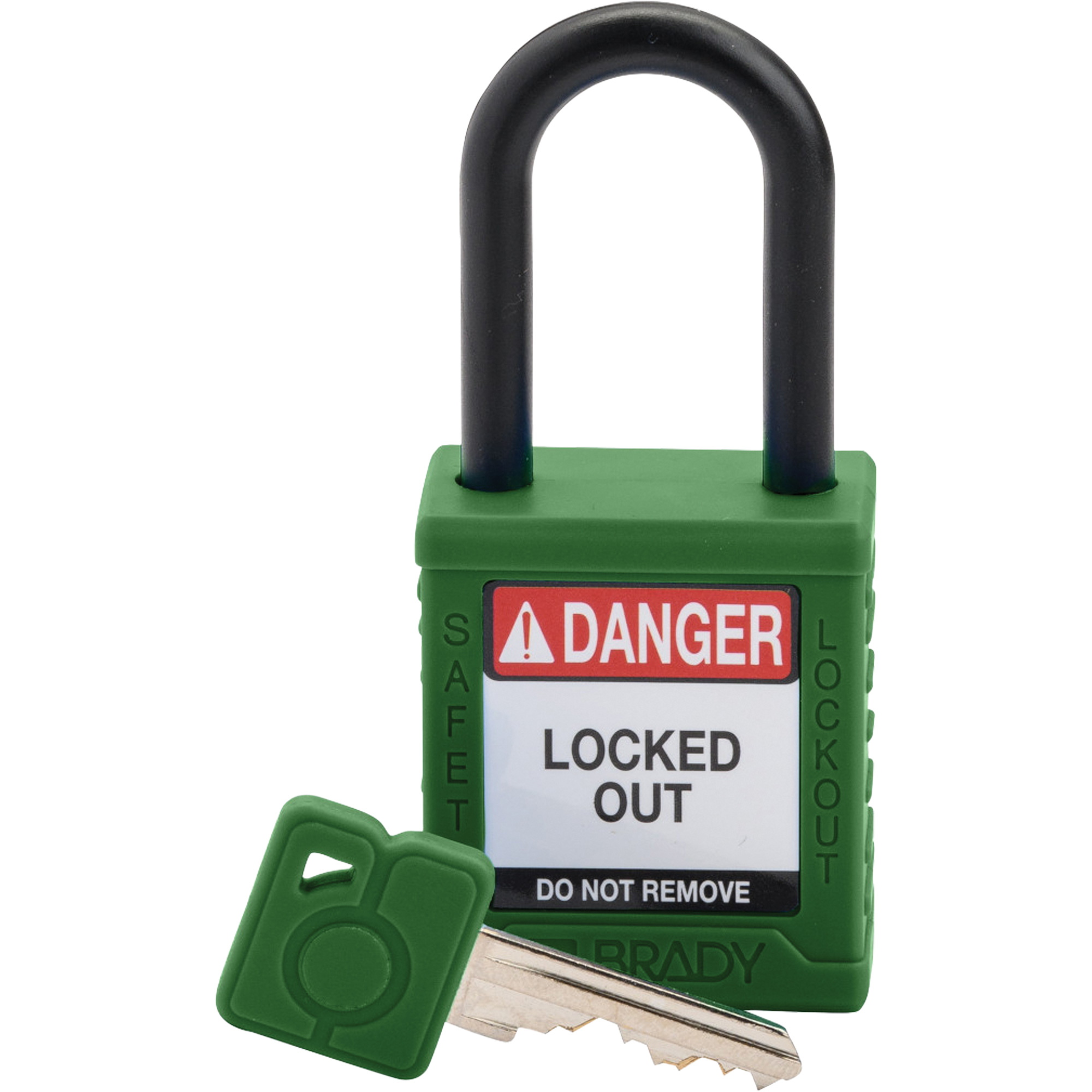 Cadenas de sécurité standard, Cadenas de sécurité, Clés différentes, Nylon, Largeur de 1-1/2"