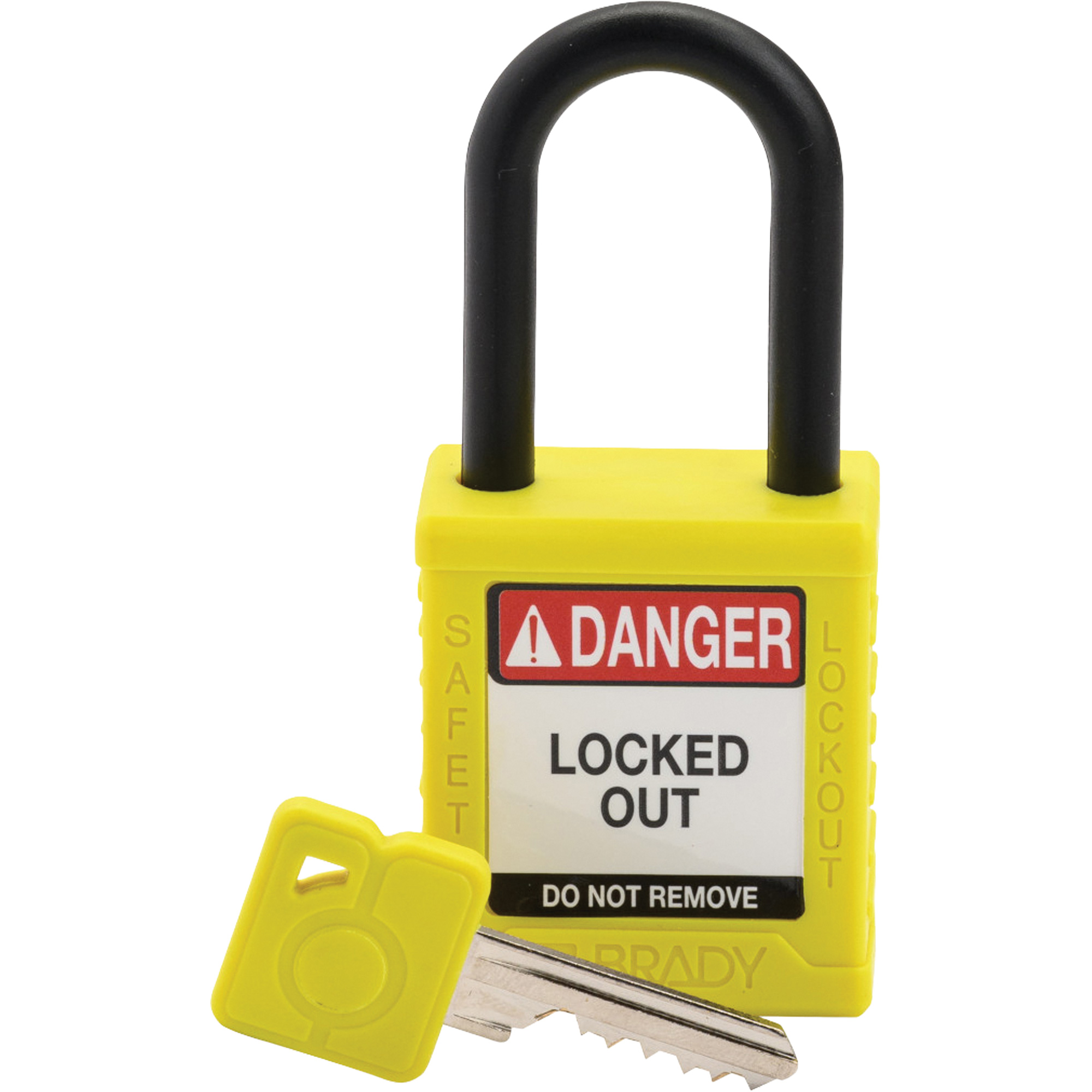 Cadenas de sécurité standard, Cadenas de sécurité, Clés différentes, Nylon, Largeur de 1-1/2"