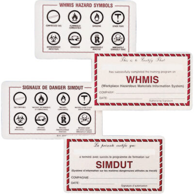 Cartes de portefeuille SIMDUT