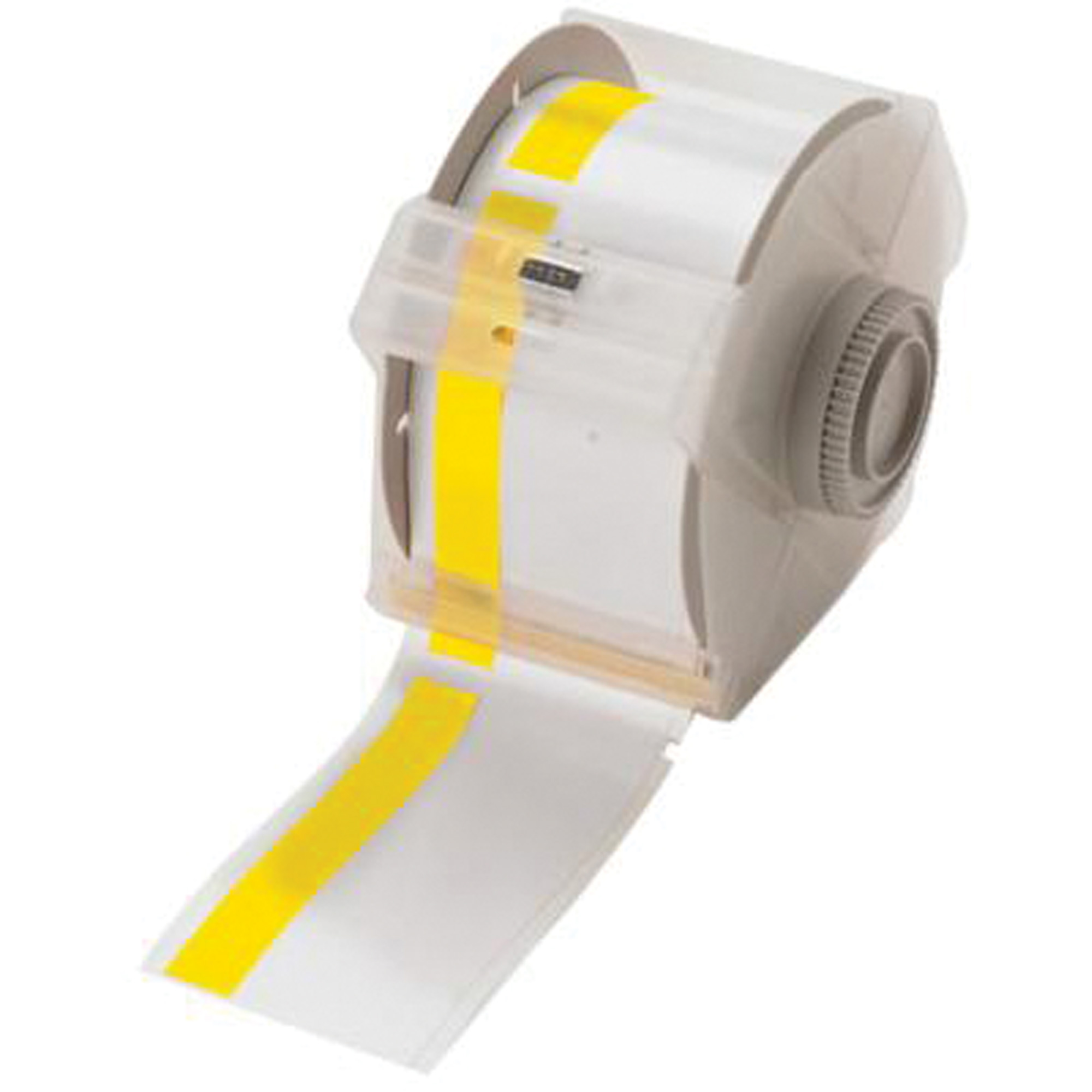 Cartouche d'étiquettes à bandes d'en-têtes préimprimées, 76 mm x 100', Jaune sur blanc