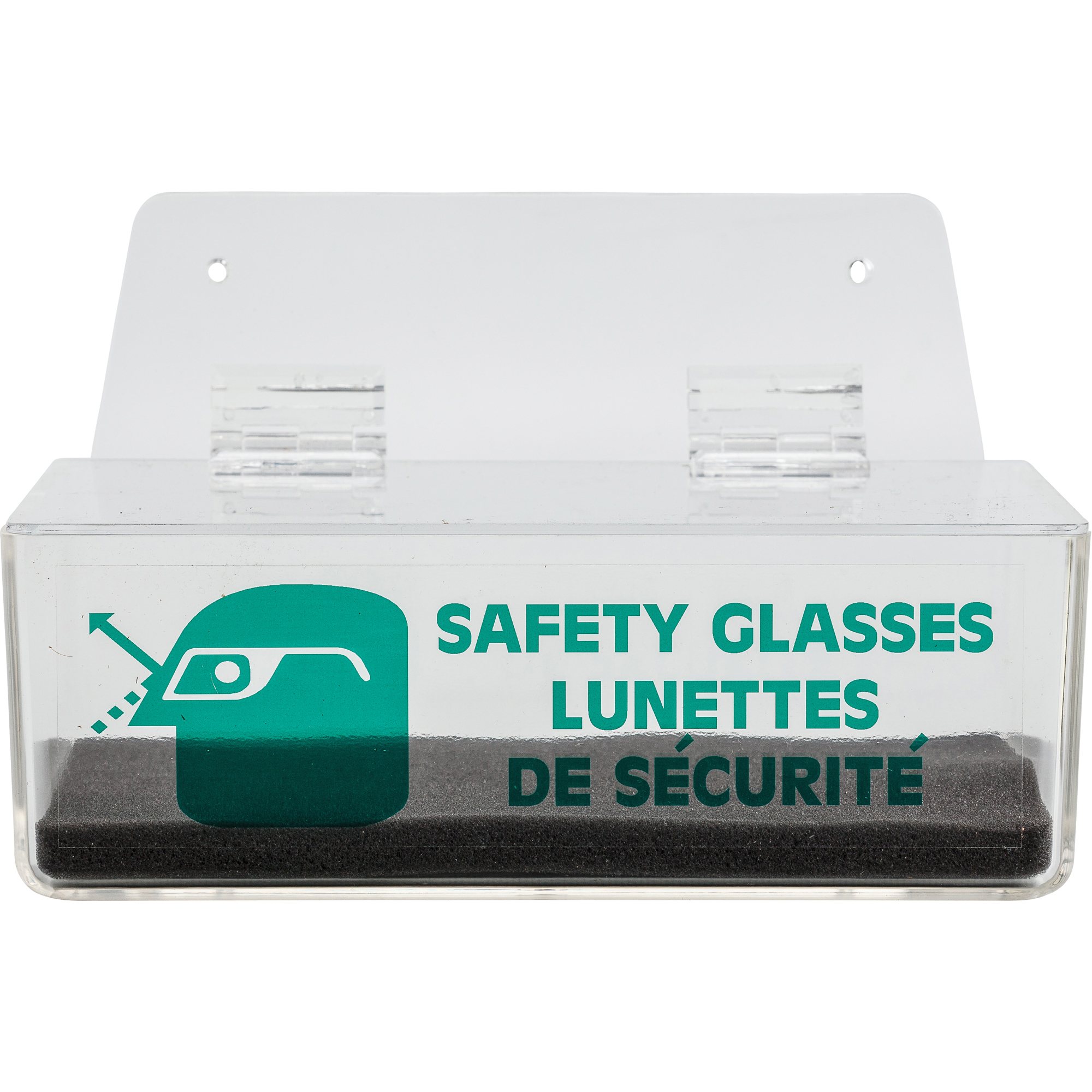 Distributeur de lunettes de sécurité avec couvercle
