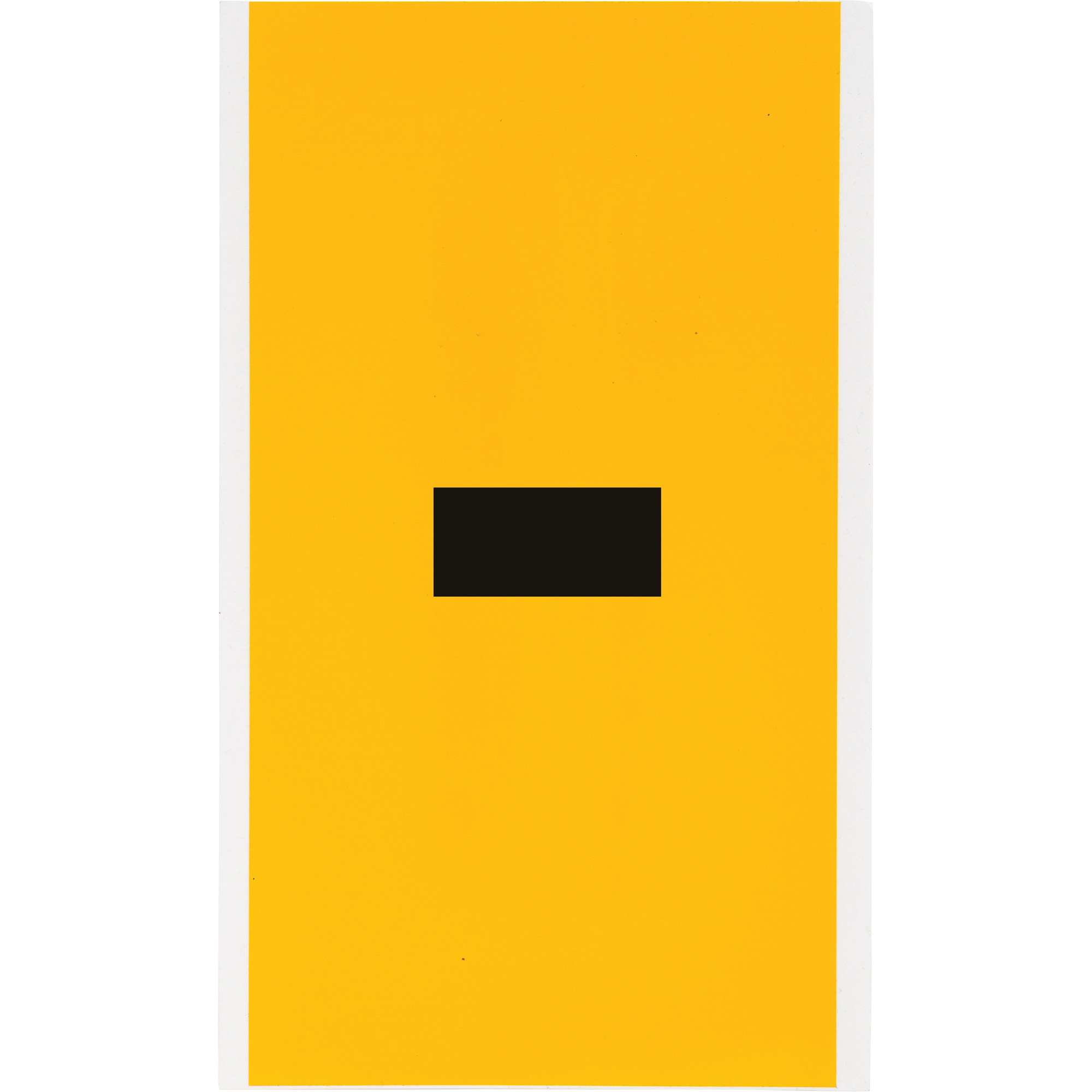 Étiquette de lettre & chiffre individuel, Tiret (-), 6" h, Noir sur jaune