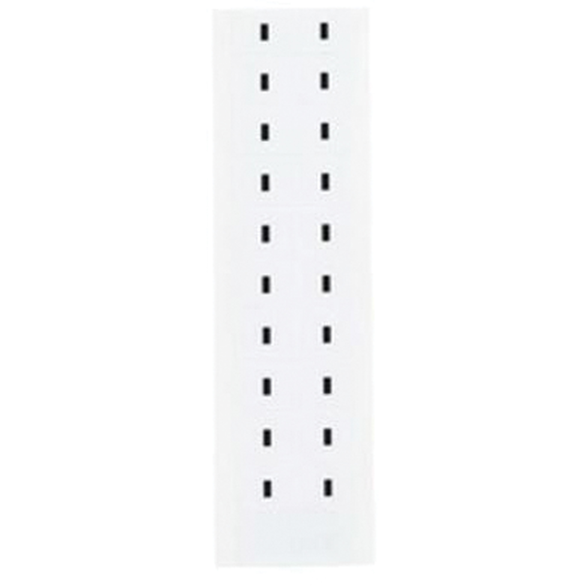 Étiquette de lettres & chiffres individuels, Tiret (-), 5/8" h, Noir sur blanc