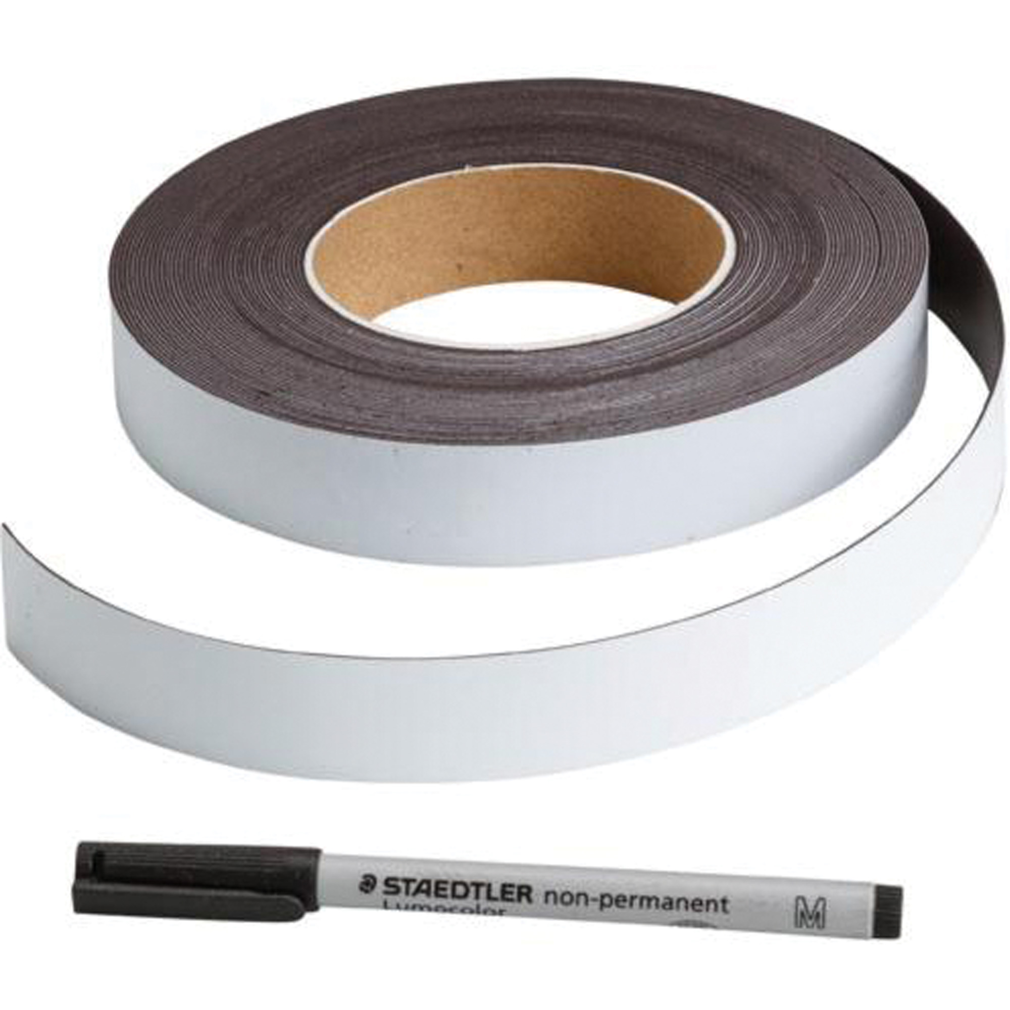 Étiquette magnétique inscriptible, Magnétique, 600" lo x 1" la