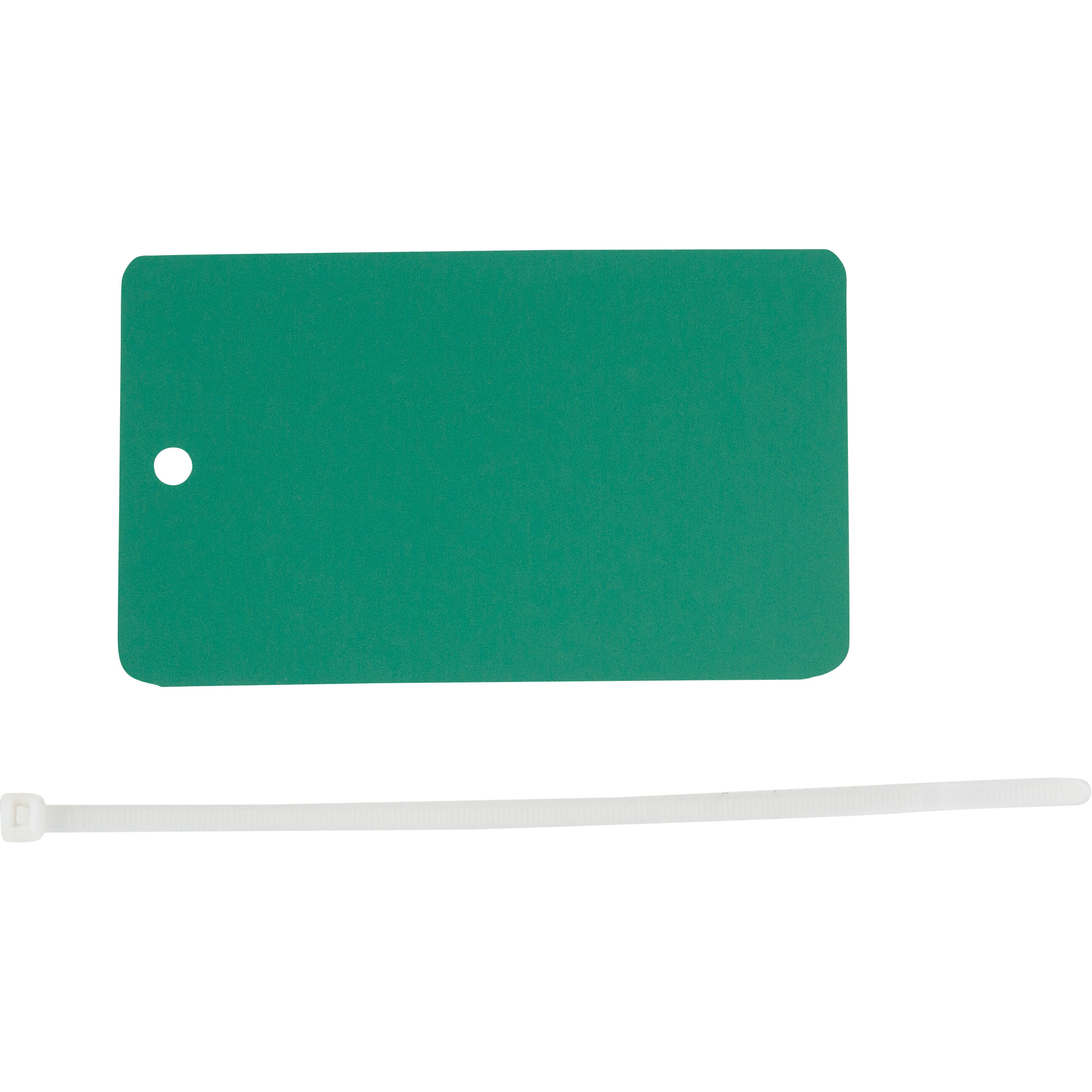 Étiquette vierge inscriptible, Métal, 3" la x 5" h