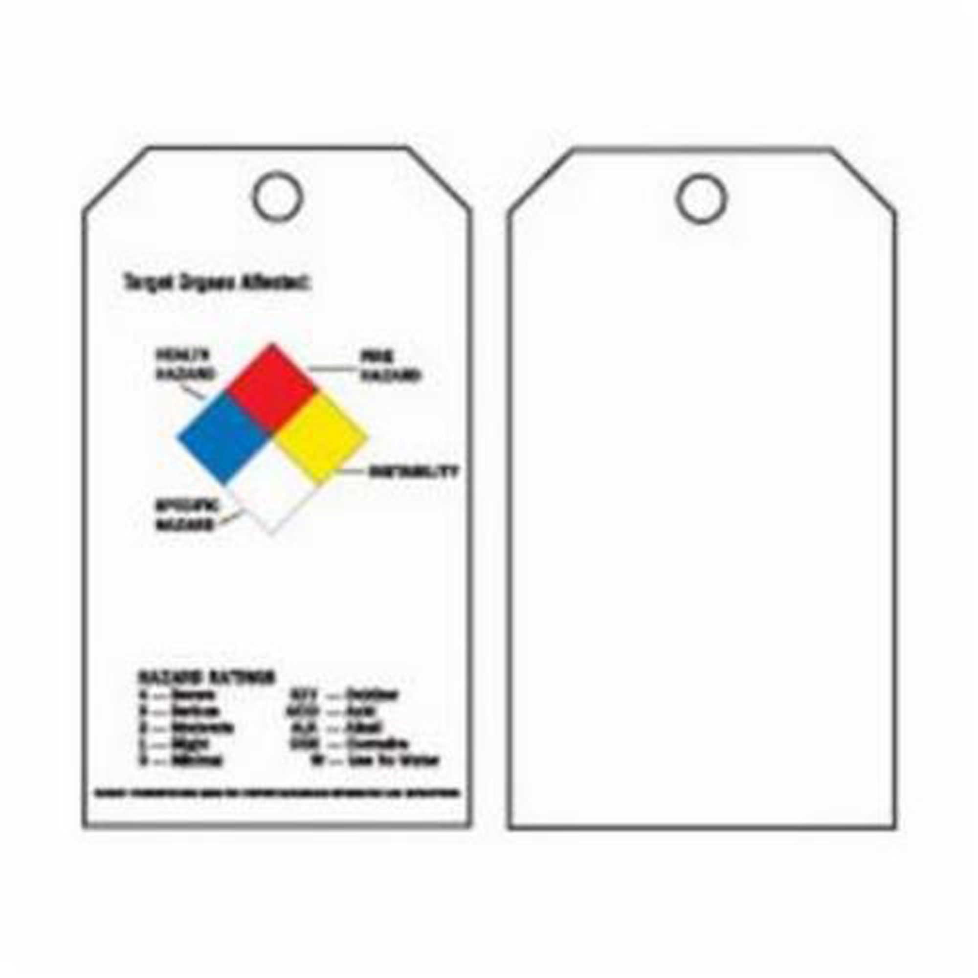 Étiquettes auto-plastifiantes du droit à l'information, Polyester, 3" la x 5-3/4" h, Anglais