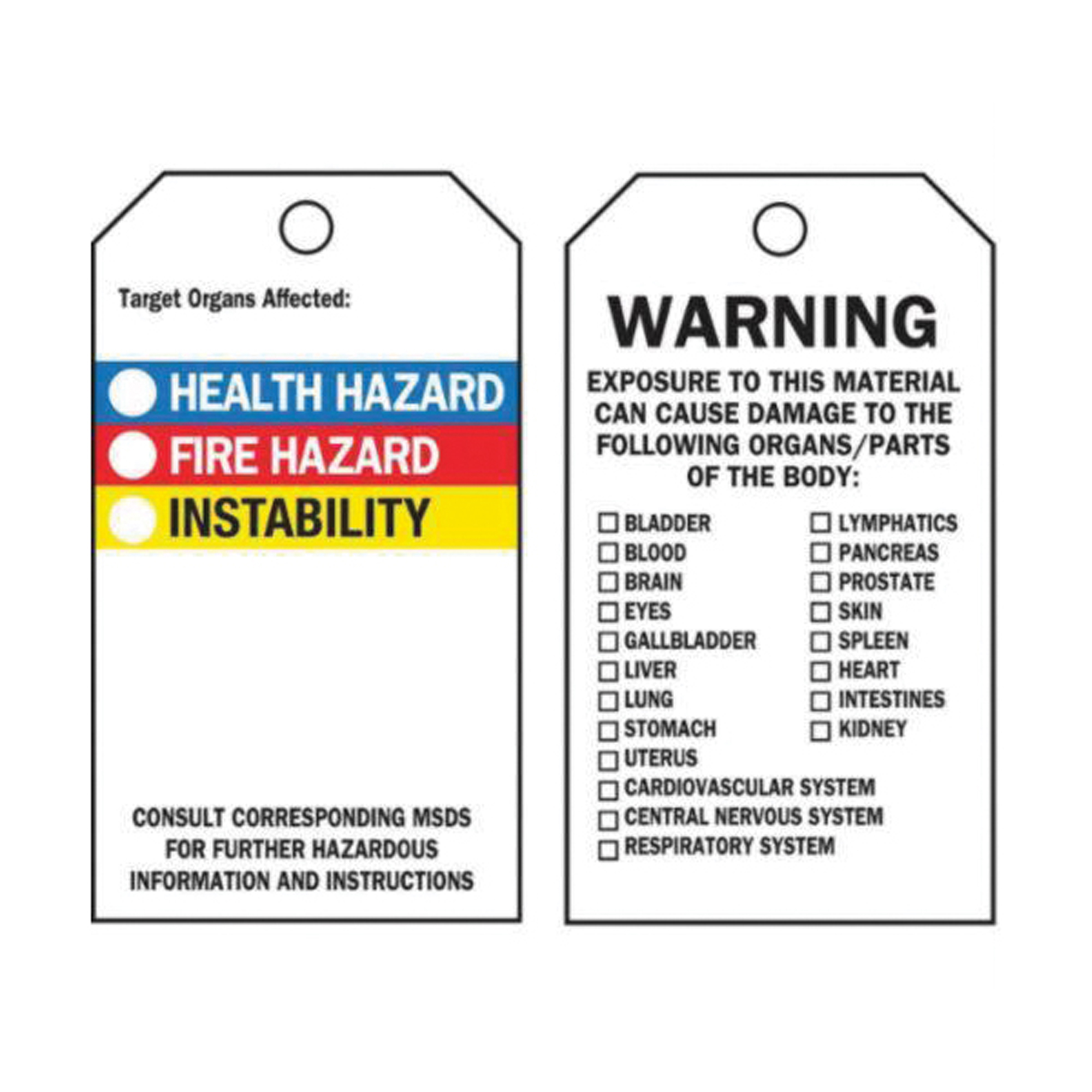 Étiquettes auto-plastifiantes du droit à l'information, Polyester, 3" la x 5-3/4" h, Anglais