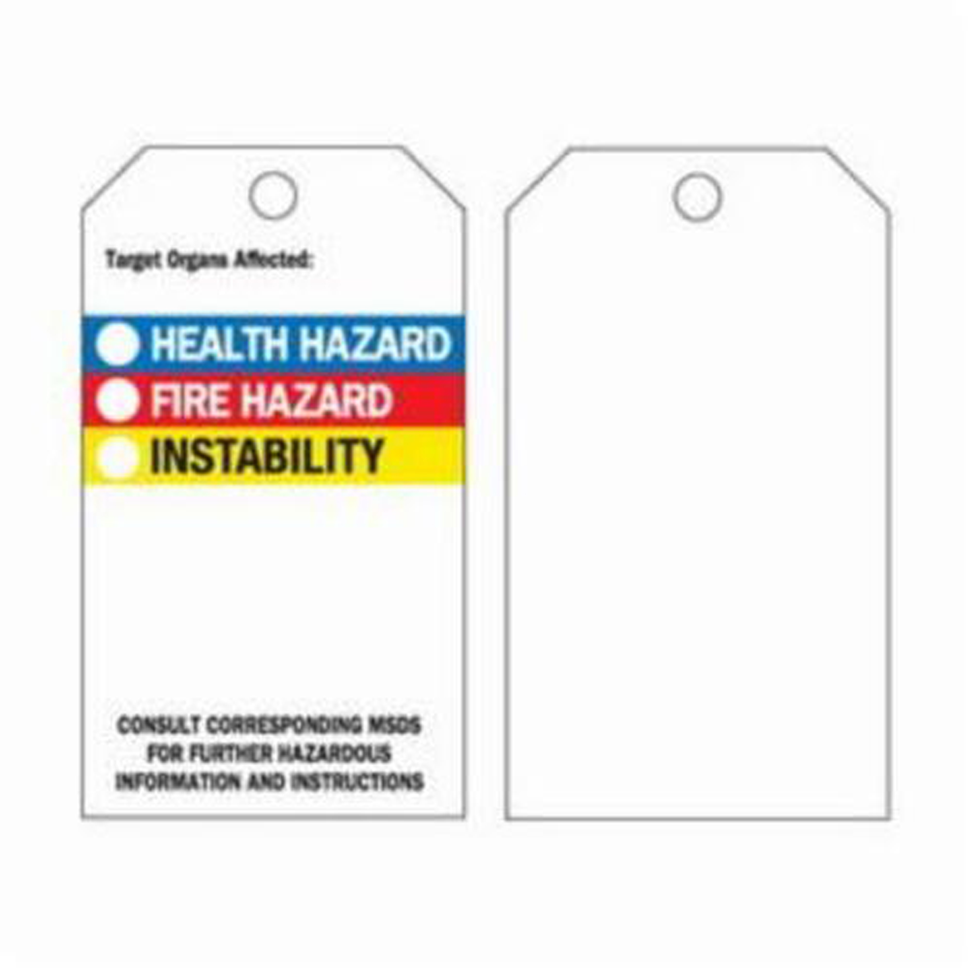 Étiquettes auto-plastifiantes du droit à l'information, Polyester, 3" la x 5-3/4" h, Anglais