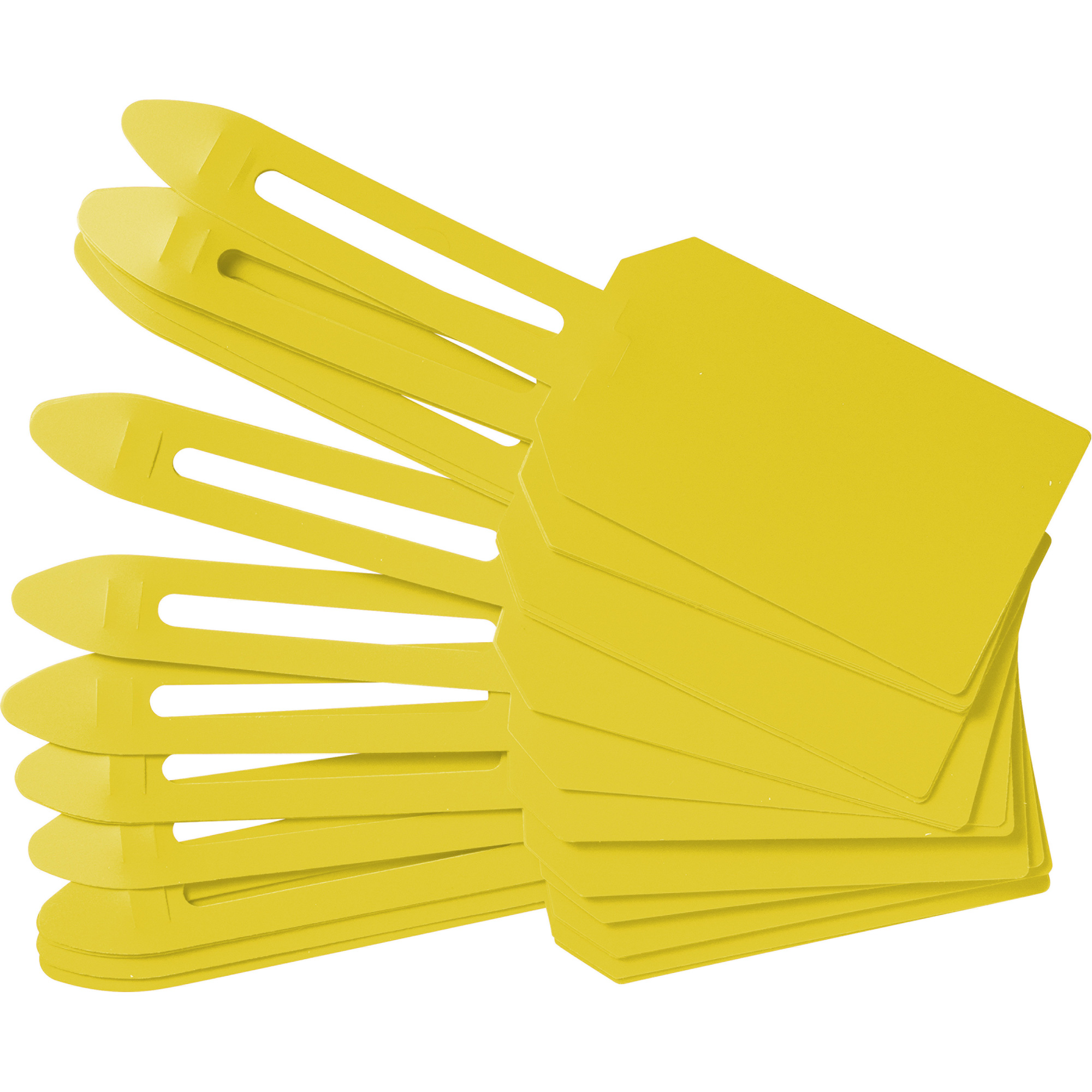 Étiquettes de cadenassage vierges en plastique, Plastique, 3-1/4" la x 5-4/5" h, Vierge