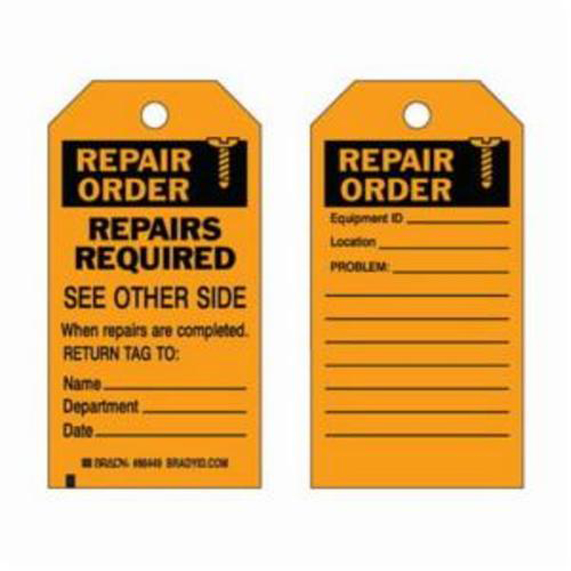 Étiquettes de contrôle des matériaux, Polyester, 3" la x 5-3/4" h, Anglais