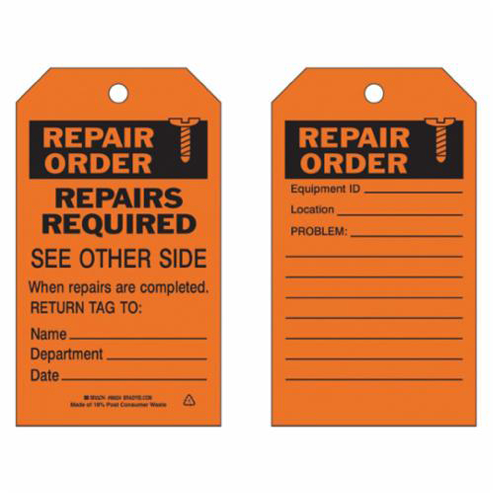 Étiquettes de contrôle des matériaux, Polyester, 4" la x 7" h, Anglais