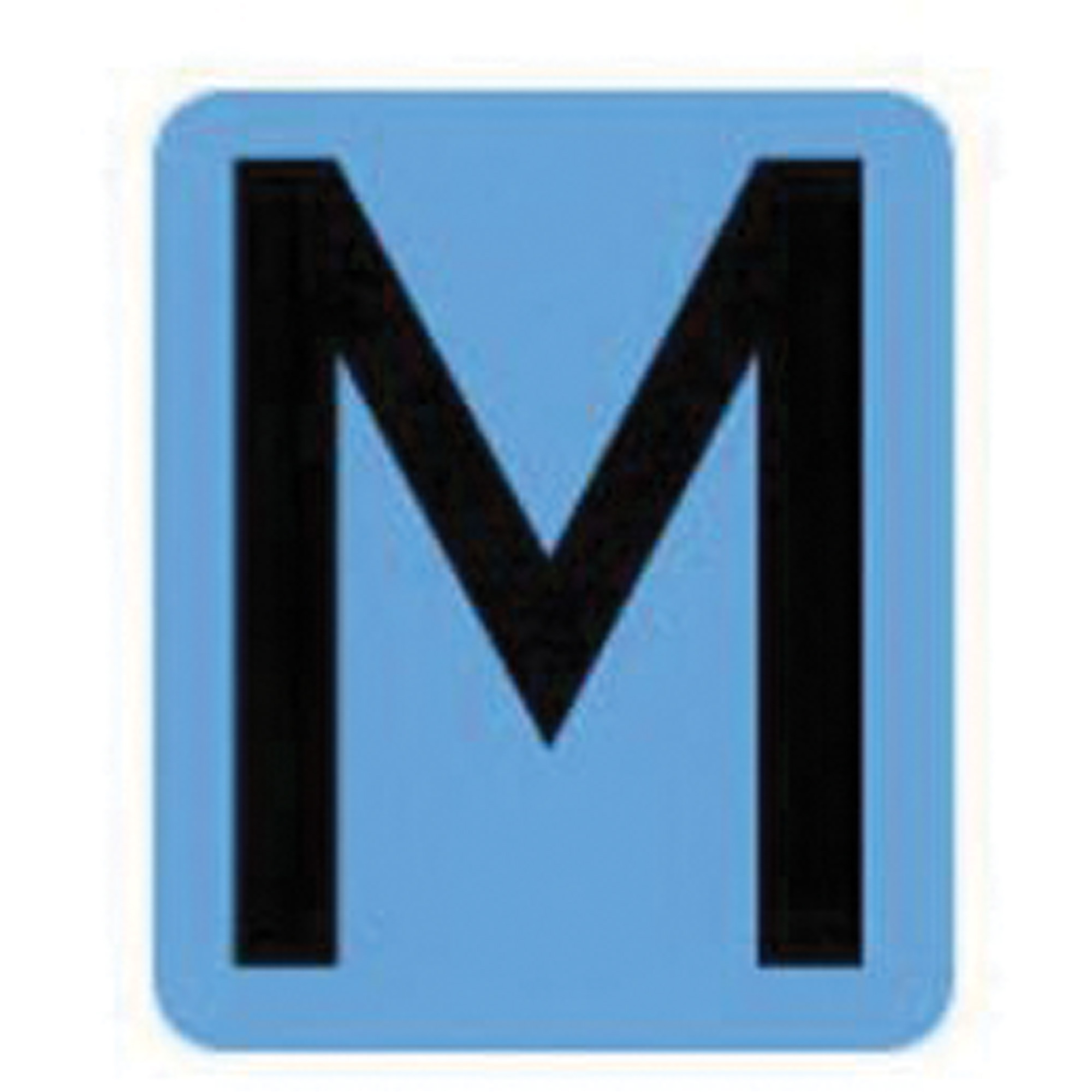 Étiquettes de lettres & chiffres gothiques individuels condensés Quick-AlignMD, M, 2" h, Noir
