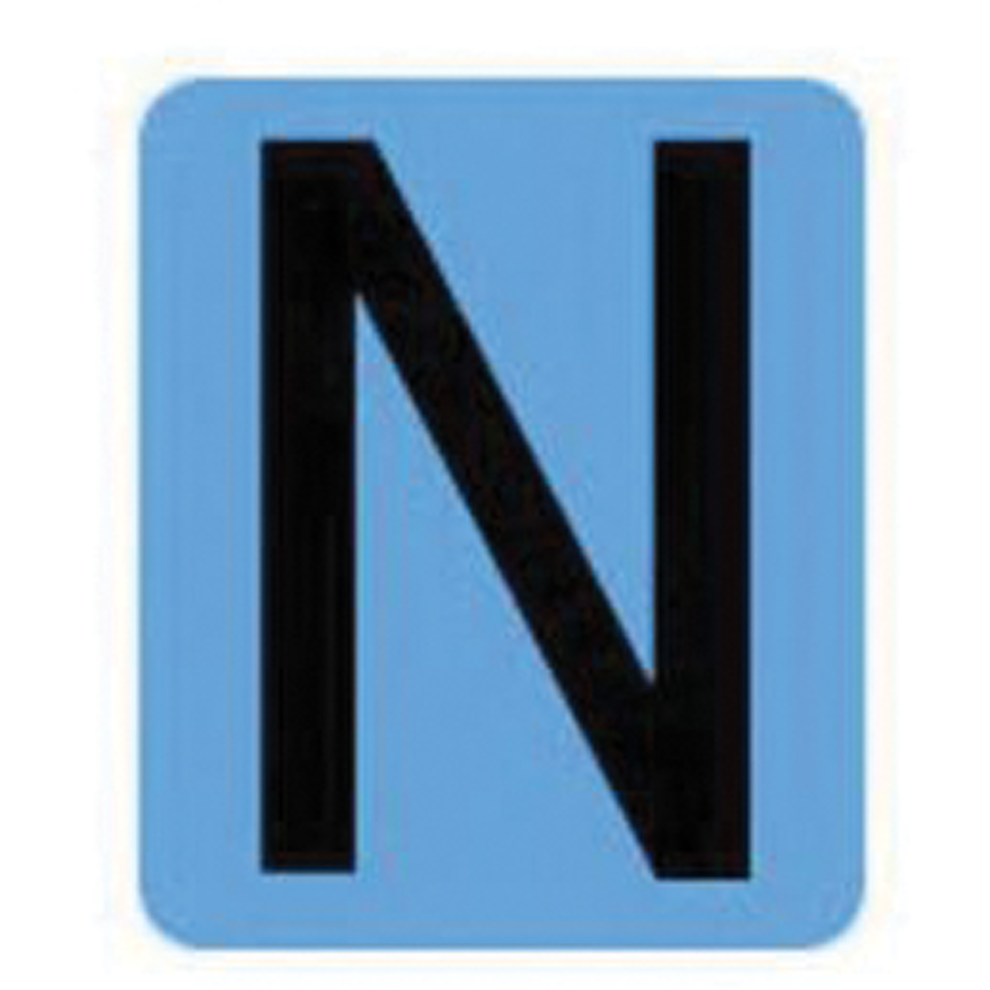 Étiquettes de lettres & chiffres gothiques individuels condensés Quick-AlignMD, N, 2" h, Noir