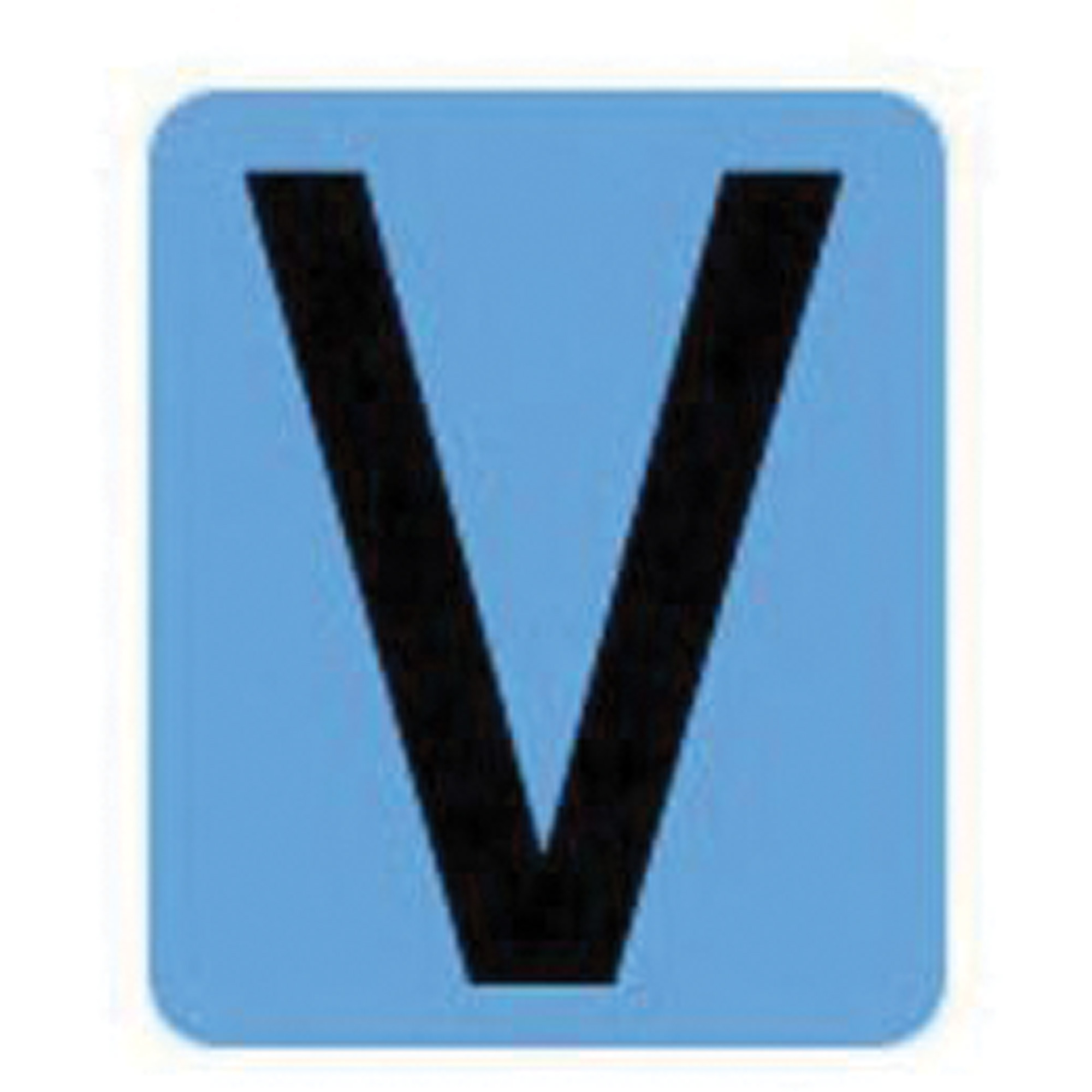 Étiquettes de lettres & chiffres gothiques individuels condensés Quick-AlignMD, V, 2" h, Noir