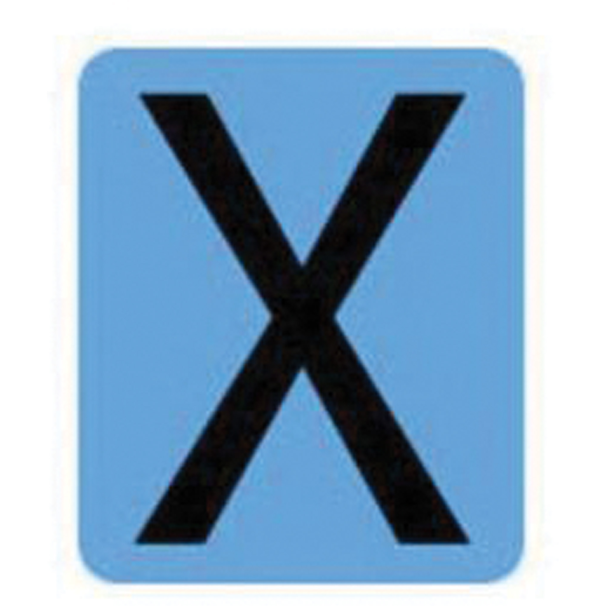 Étiquettes de lettres & chiffres gothiques individuels condensés Quick-AlignMD, X, 2" h, Noir
