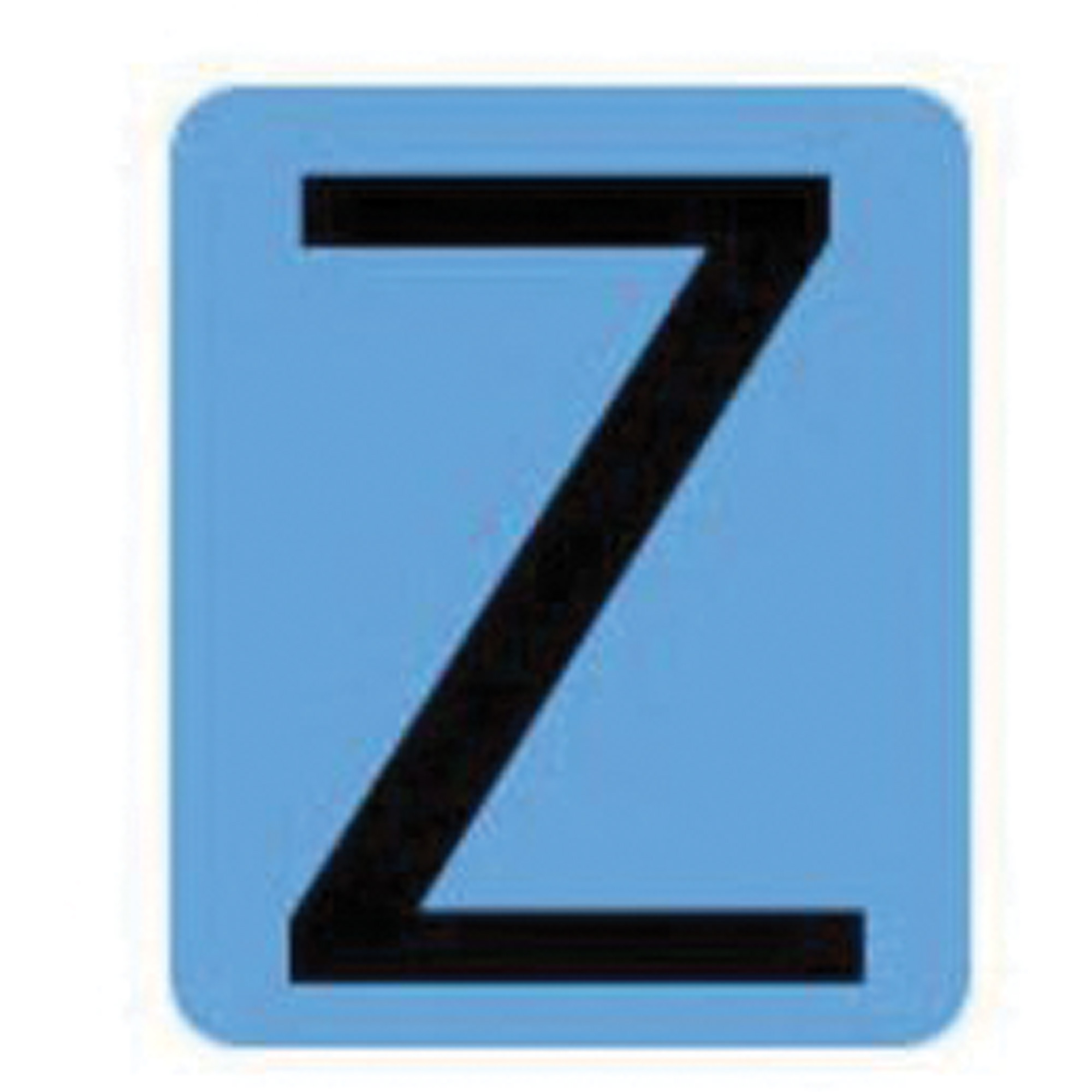 Étiquettes de lettres & chiffres gothiques individuels condensés Quick-AlignMD, Z, 2" h, Noir