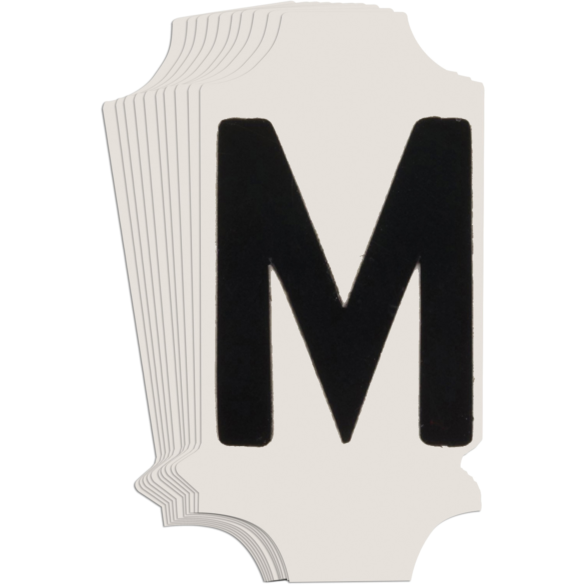 Étiquettes de lettres & chiffres gothiques individuels Quick-AlignMD, M, 1" h, Noir