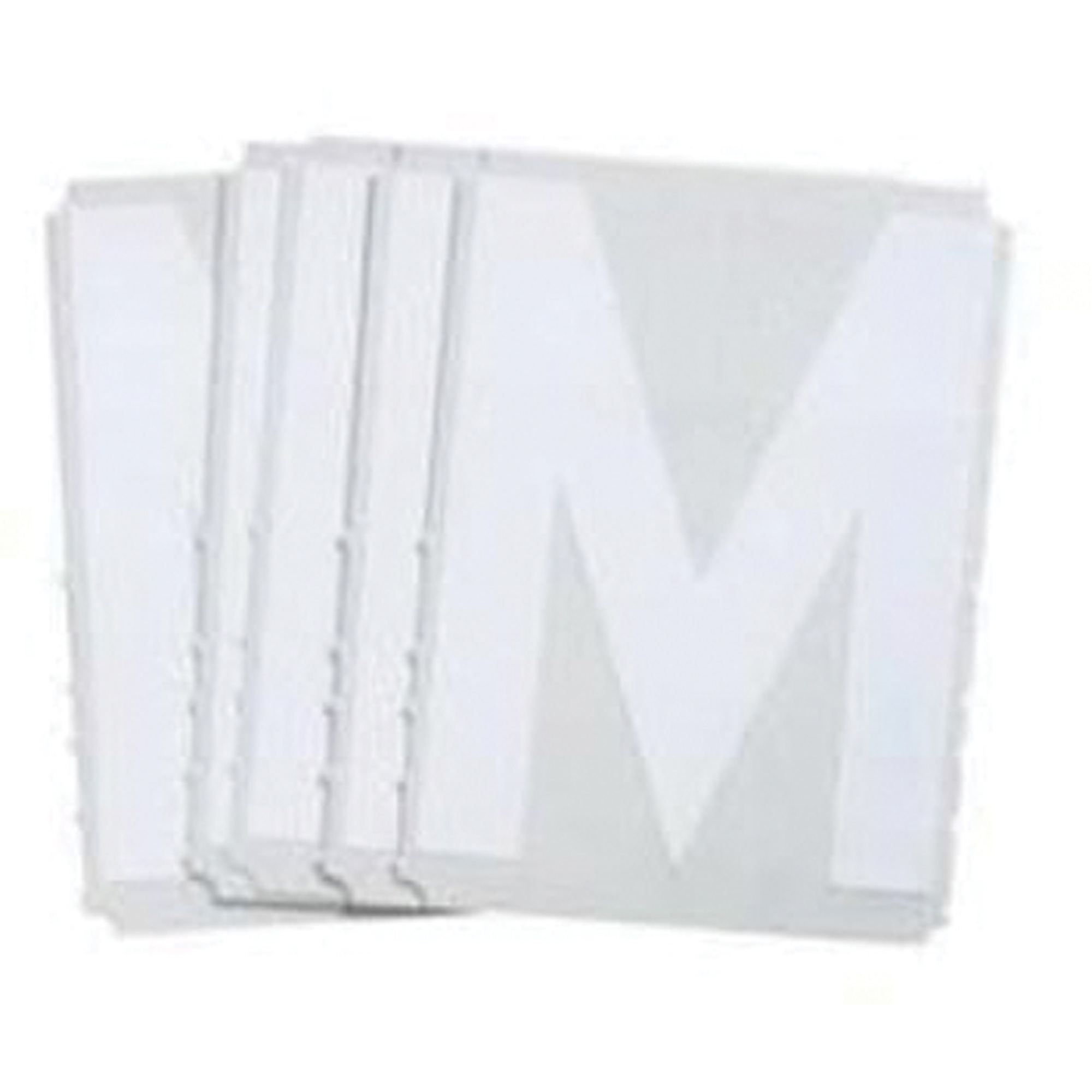 Étiquettes de lettres & chiffres gothiques individuels Quick-AlignMD, M, 2" h, Blanc