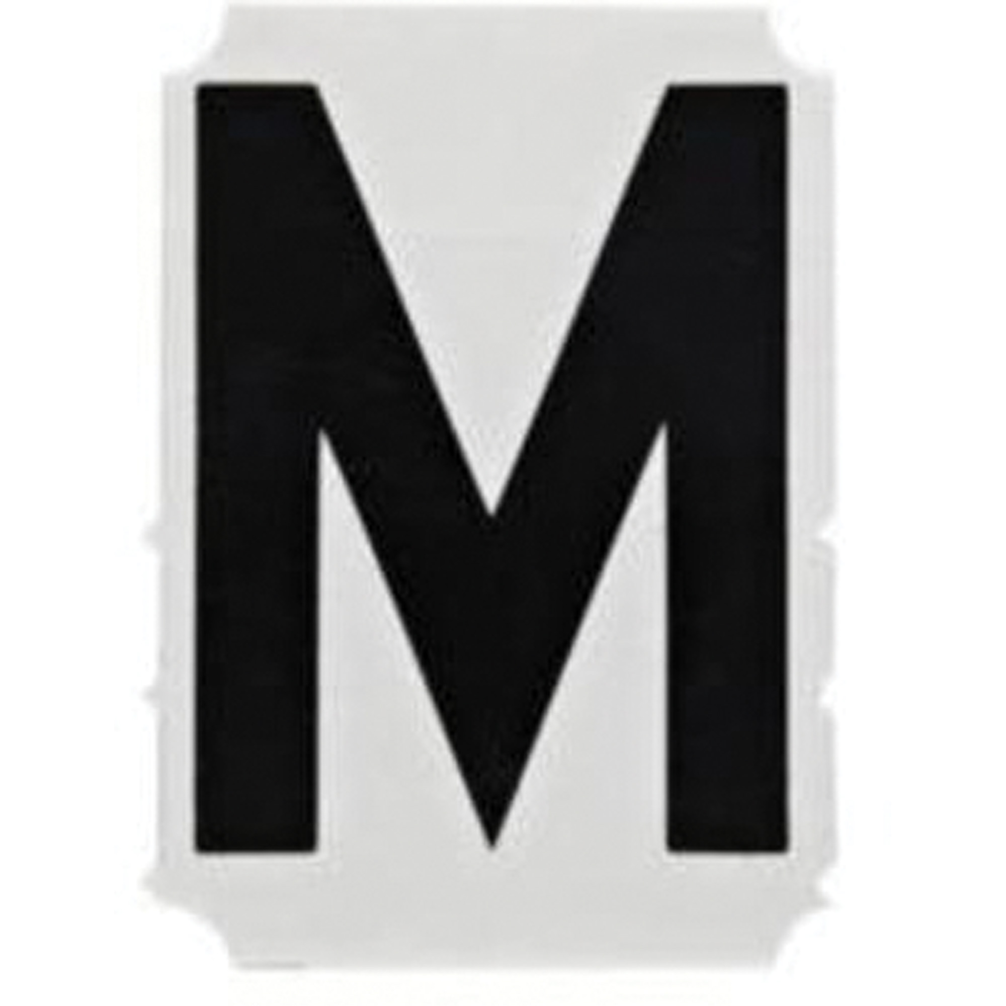 Étiquettes de lettres & chiffres gothiques individuels Quick-AlignMD, M, 2" h, Noir
