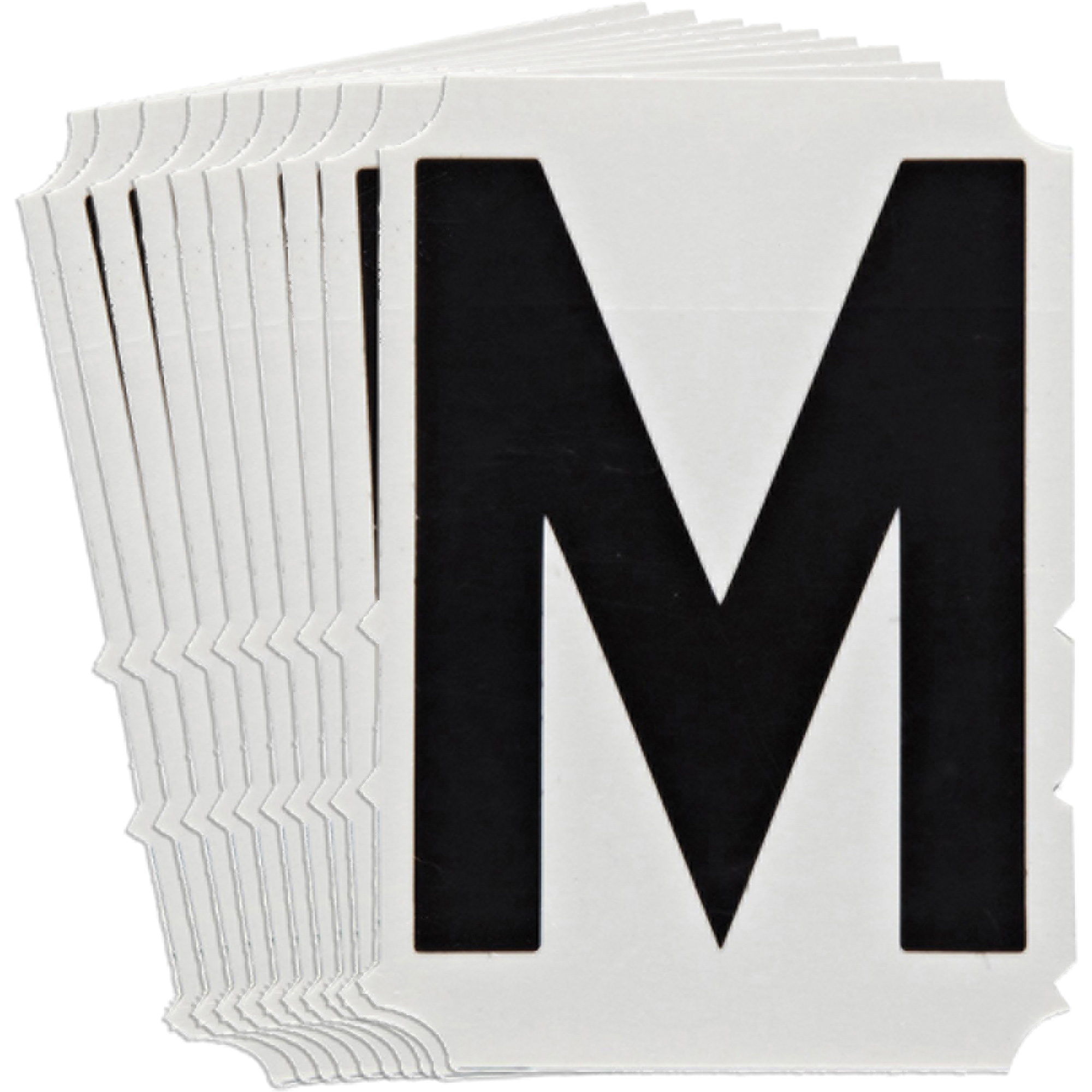 Étiquettes de lettres & chiffres gothiques individuels Quick-AlignMD, M, 3" h, Noir