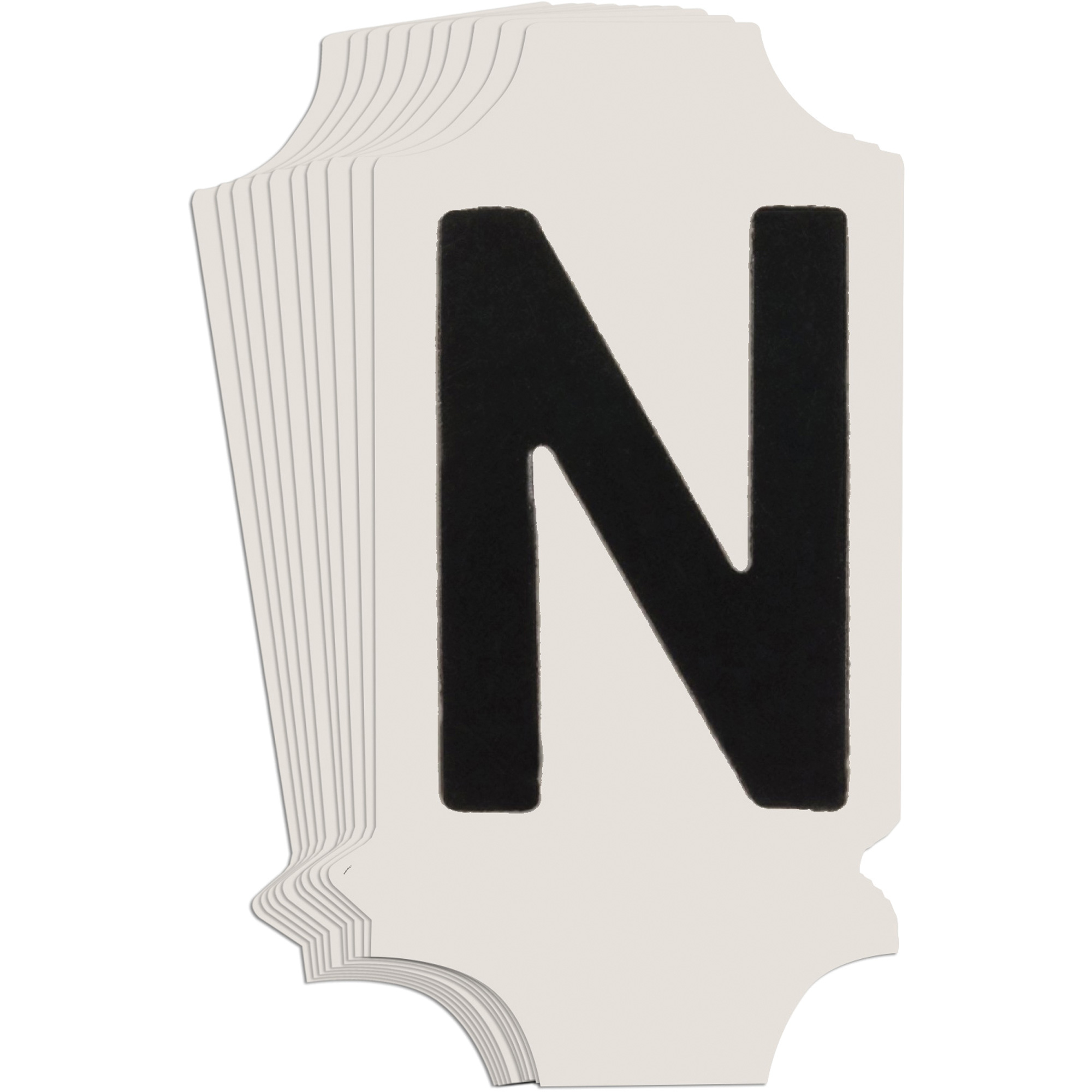 Étiquettes de lettres & chiffres gothiques individuels Quick-AlignMD, N, 1" h, Noir