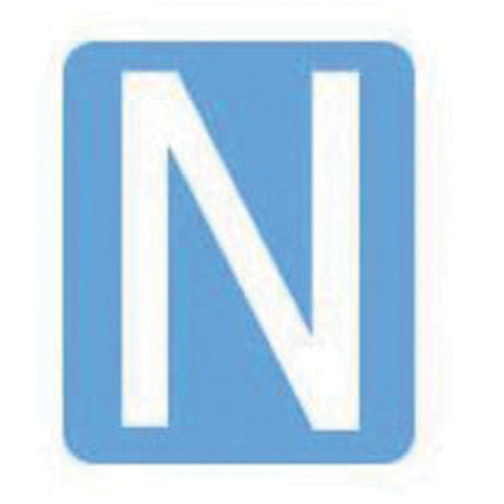 Étiquettes de lettres & chiffres gothiques individuels Quick-AlignMD, N, 3" h, Blanc