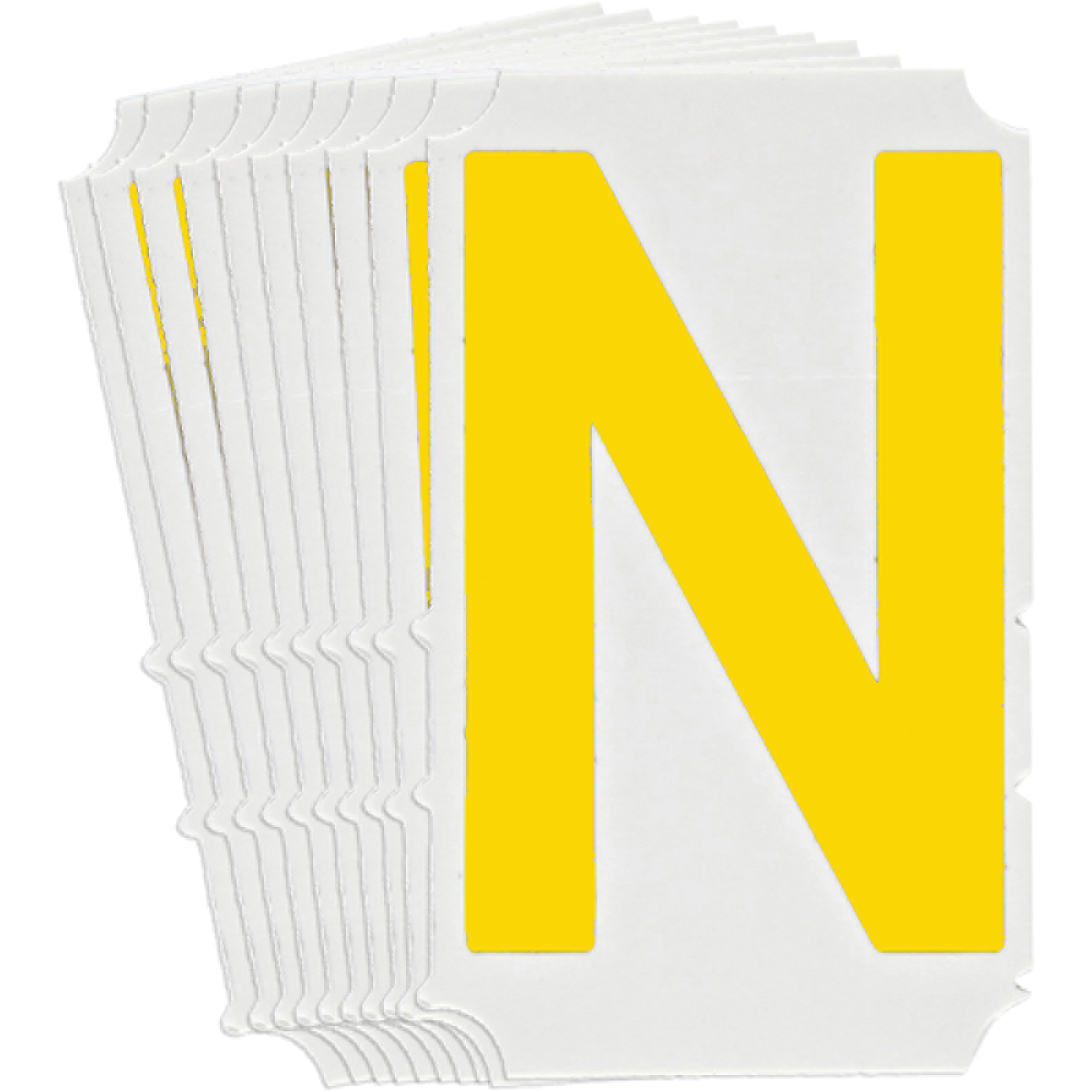 Étiquettes de lettres & chiffres gothiques individuels Quick-AlignMD, N, 3" h, Jaune