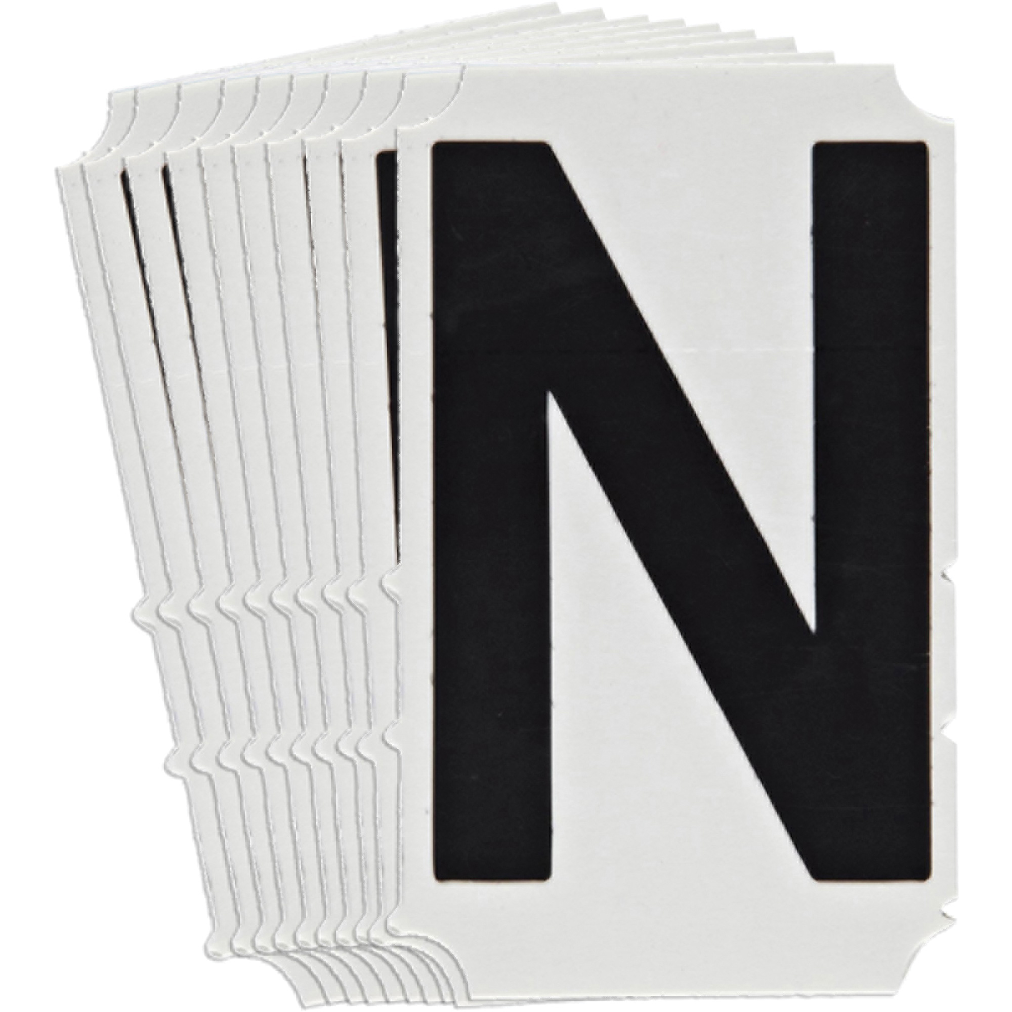 Étiquettes de lettres & chiffres gothiques individuels Quick-AlignMD, N, 3" h, Noir