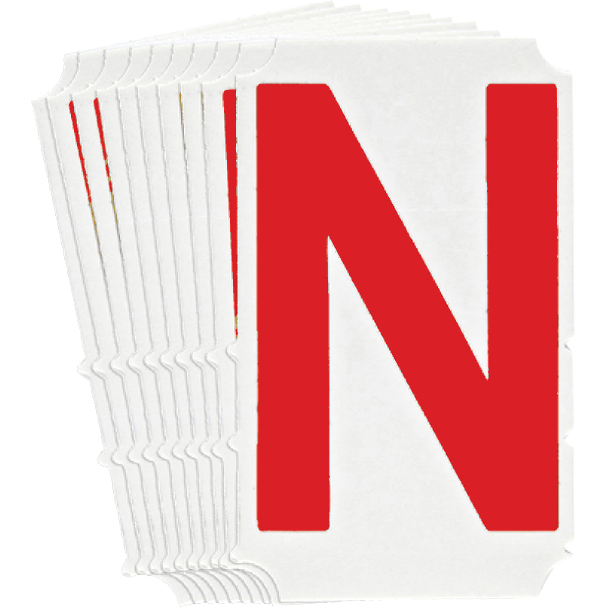 Étiquettes de lettres & chiffres gothiques individuels Quick-AlignMD, N, 4" h, Rouge