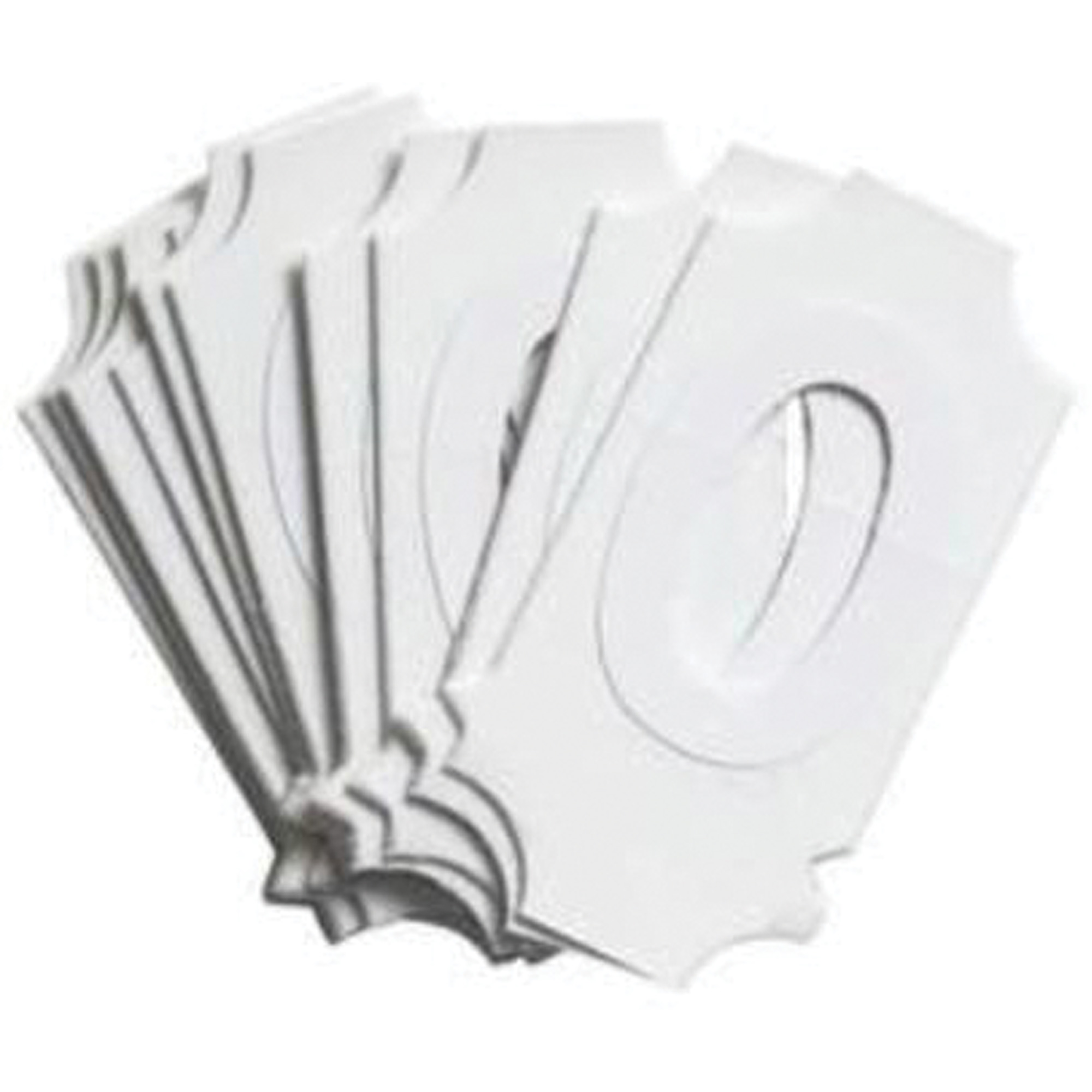 Étiquettes de lettres & chiffres gothiques individuels Quick-AlignMD, O, 2" h, Blanc