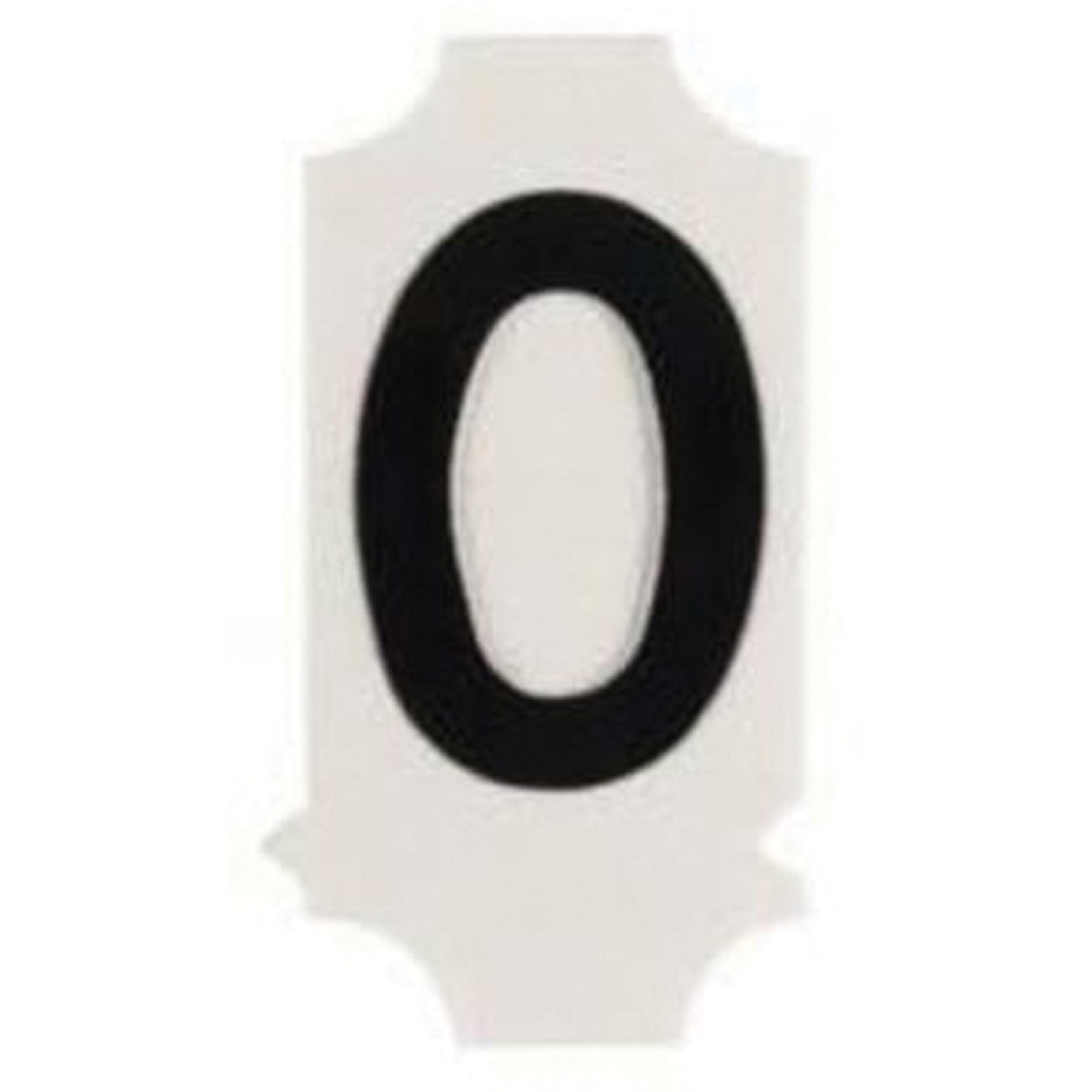Étiquettes de lettres & chiffres gothiques individuels Quick-AlignMD, O, 2" h, Noir