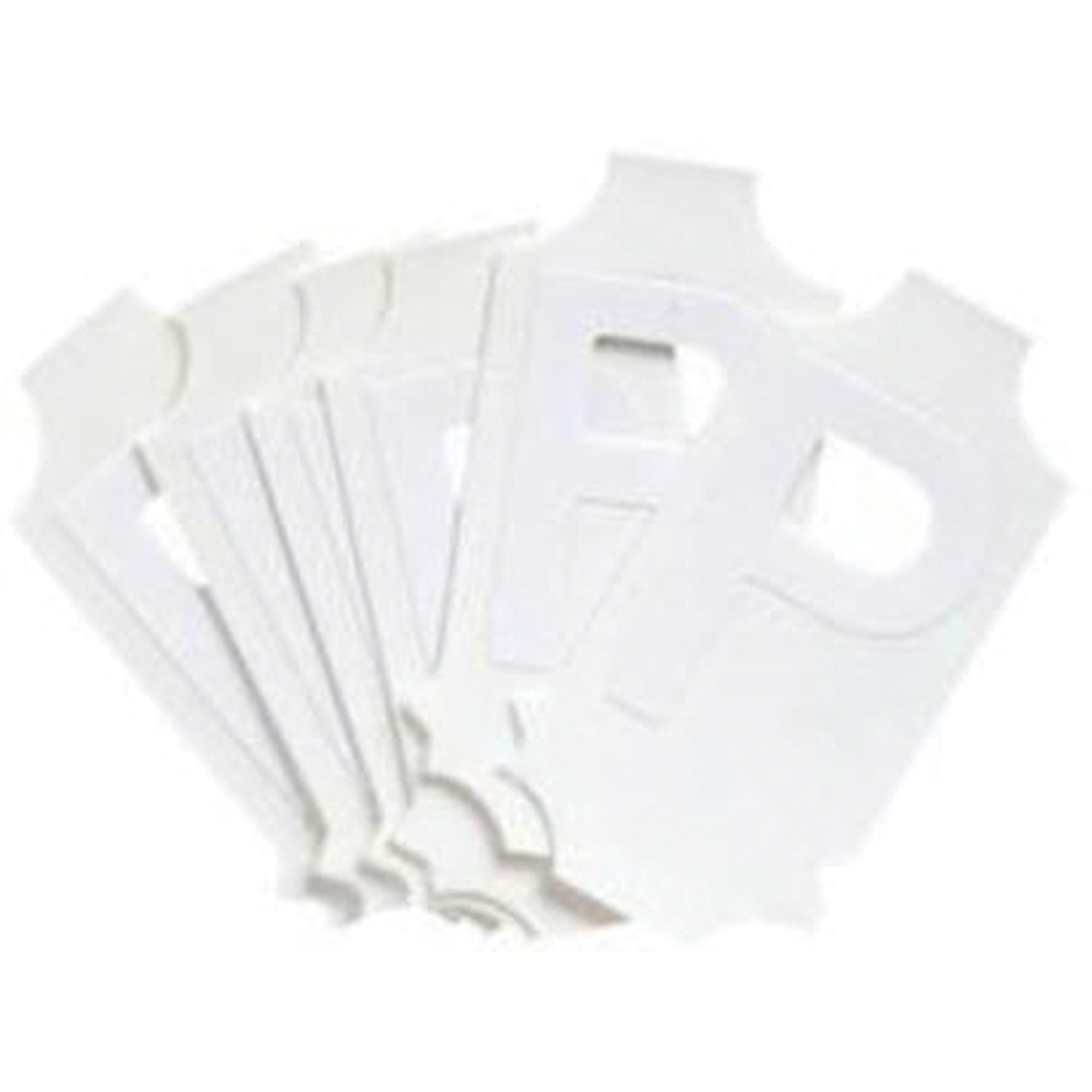 Étiquettes de lettres & chiffres gothiques individuels Quick-AlignMD, P, 2" h, Blanc