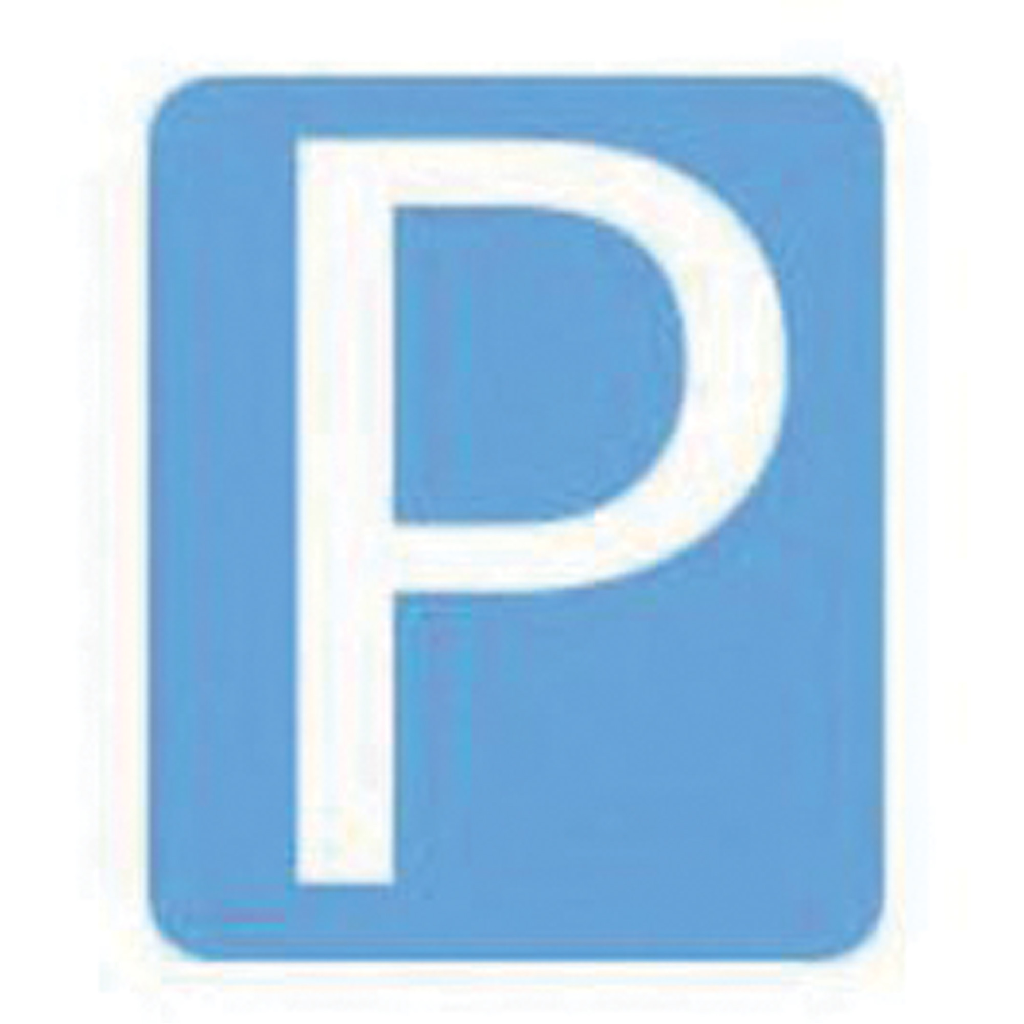 Étiquettes de lettres & chiffres gothiques individuels Quick-AlignMD, P, 3" h, Blanc