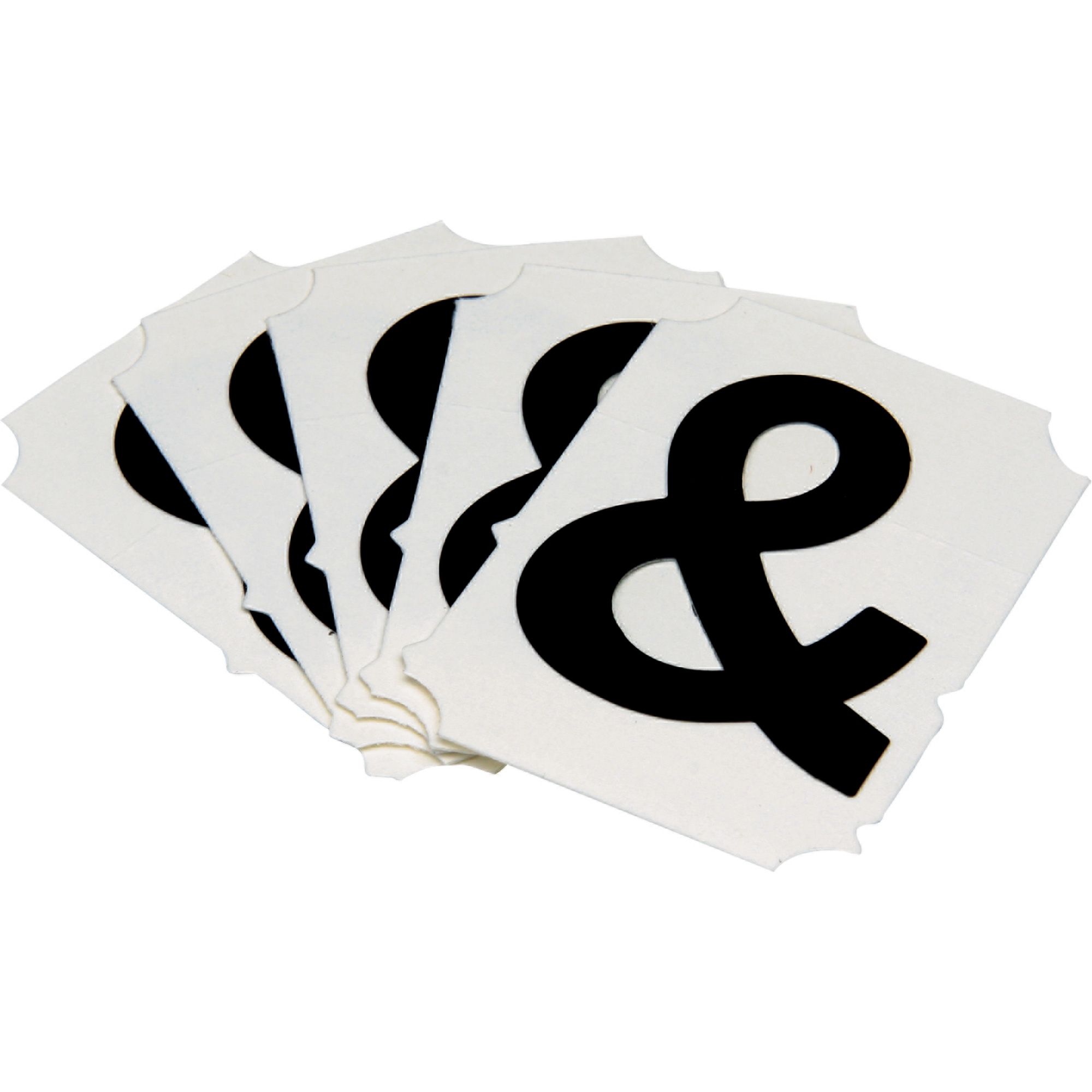 Étiquettes de lettres & chiffres gothiques individuels Quick-AlignMD, Perluète (&), 2" h, Noir