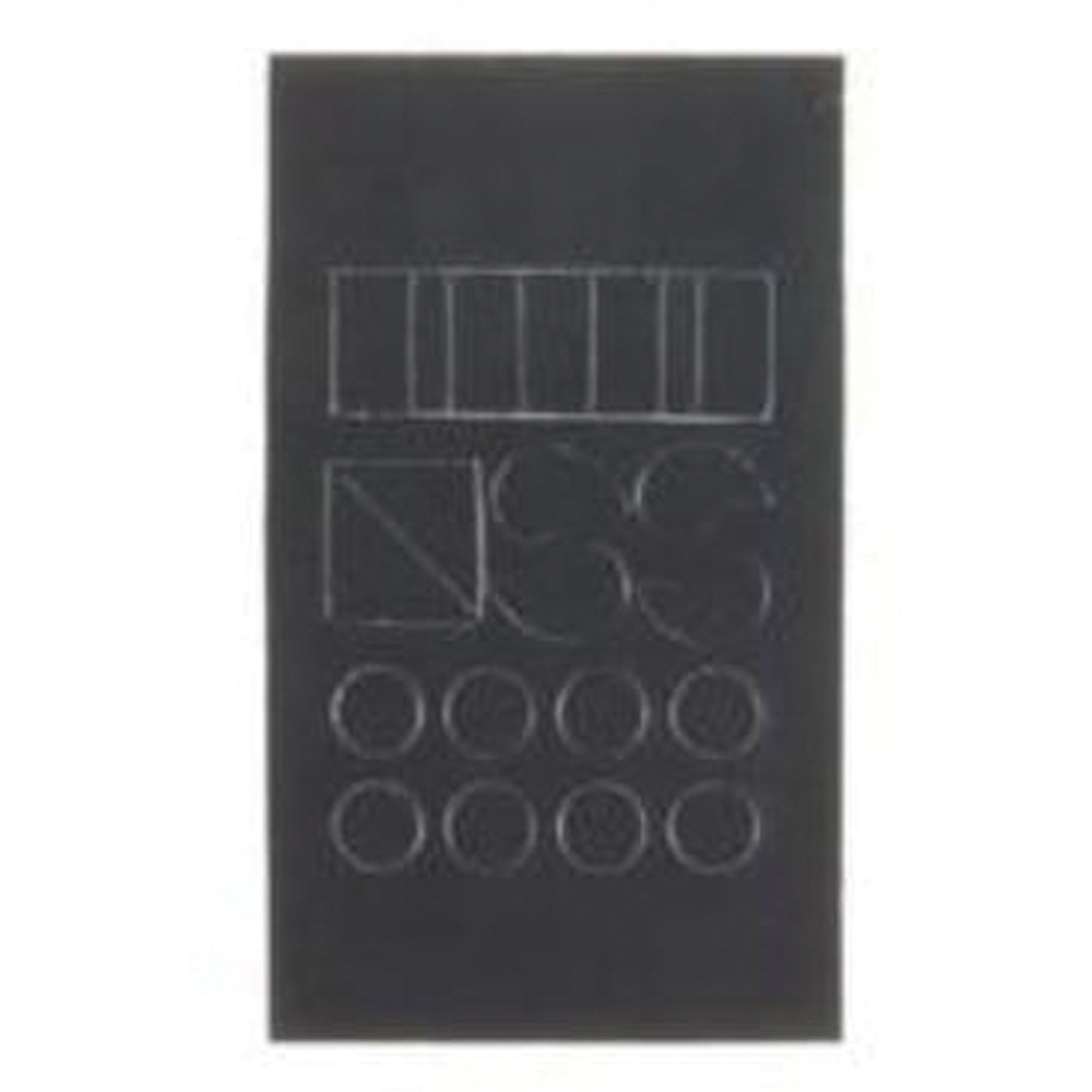 Étiquettes de lettres & chiffres gothiques individuels Quick-AlignMD, Ponctuation assortie, 1" h, Noir