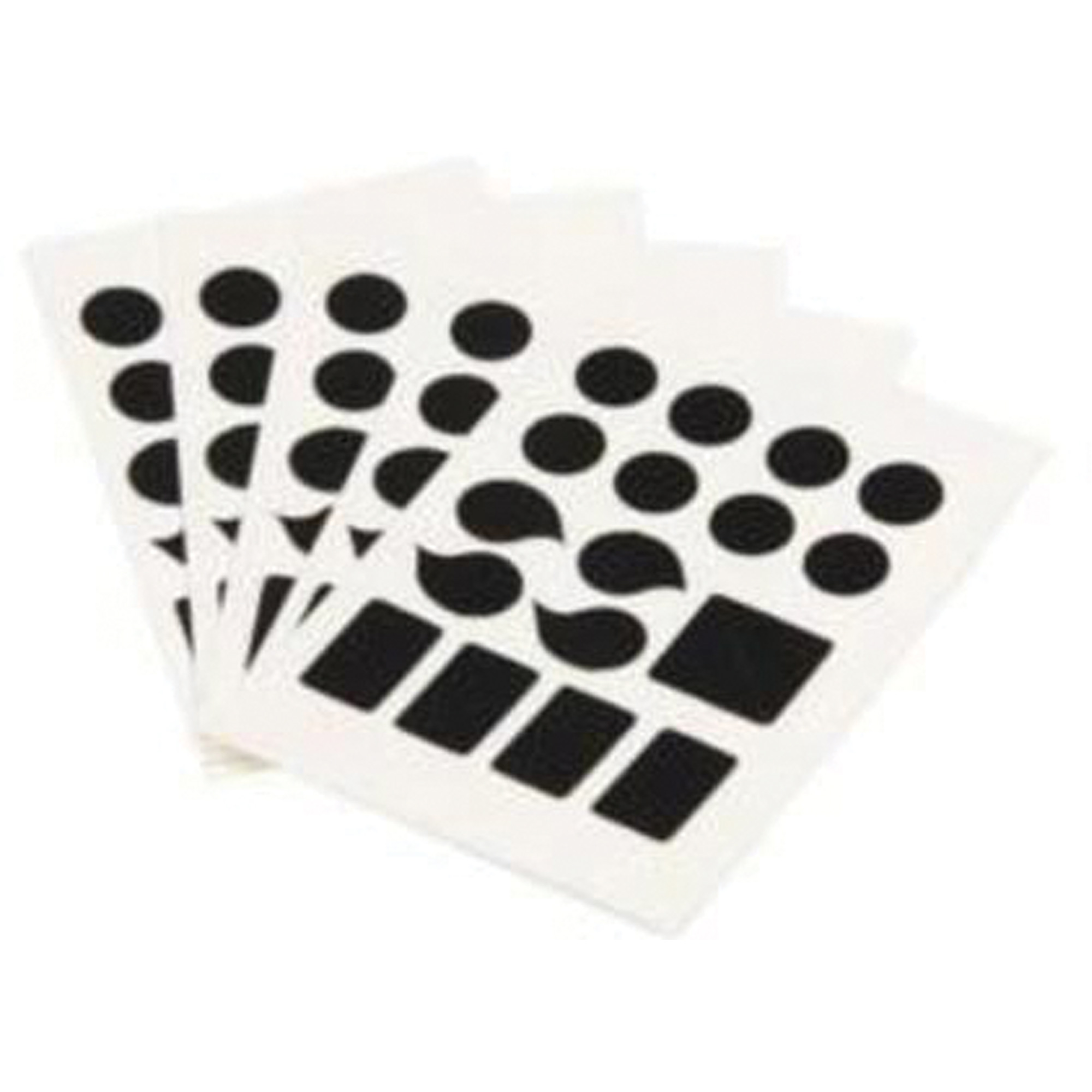 Étiquettes de lettres & chiffres gothiques individuels Quick-AlignMD, Ponctuation assortie, 2" h, Noir