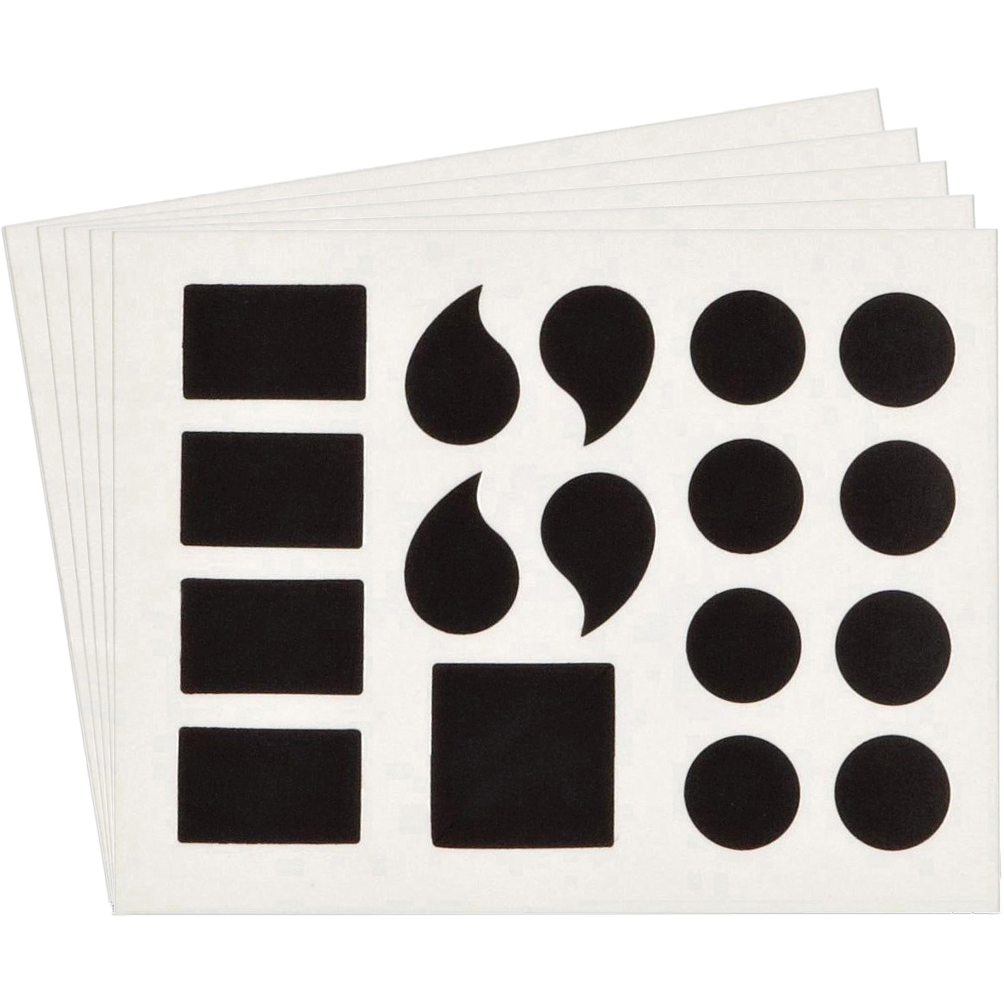 Étiquettes de lettres & chiffres gothiques individuels Quick-AlignMD, Ponctuation assortie, 4" h, Noir