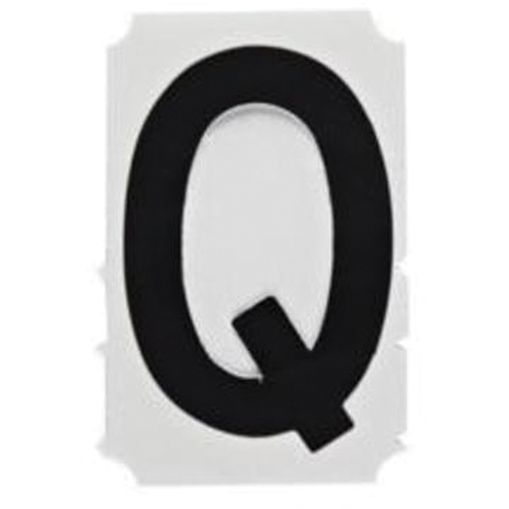 Étiquettes de lettres & chiffres gothiques individuels Quick-AlignMD, Q, 1" h, Noir