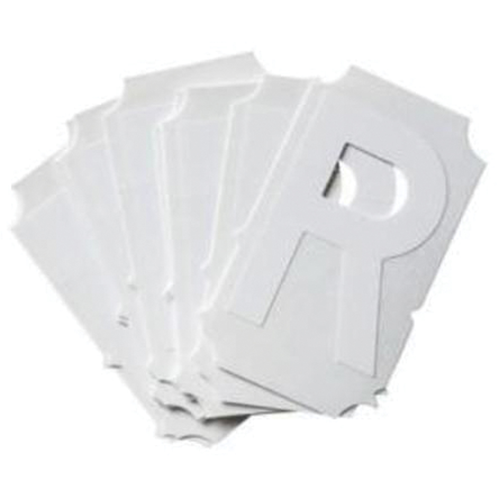Étiquettes de lettres & chiffres gothiques individuels Quick-AlignMD, R, 2" h, Blanc