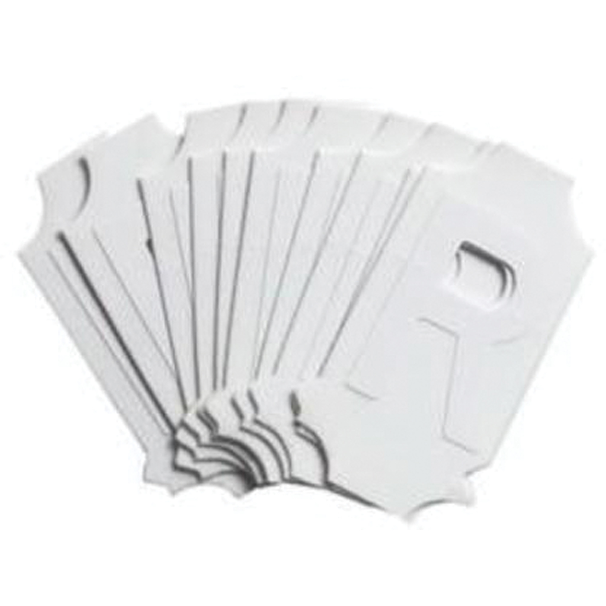Étiquettes de lettres & chiffres gothiques individuels Quick-AlignMD, R, 4" h, Blanc